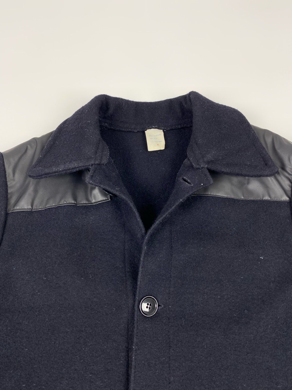 Vintage 1970’s Vintage British Workwear Navy Wool Donkey Jacket Size US M / EU 48-50 / 2 - 2 Thumbnail