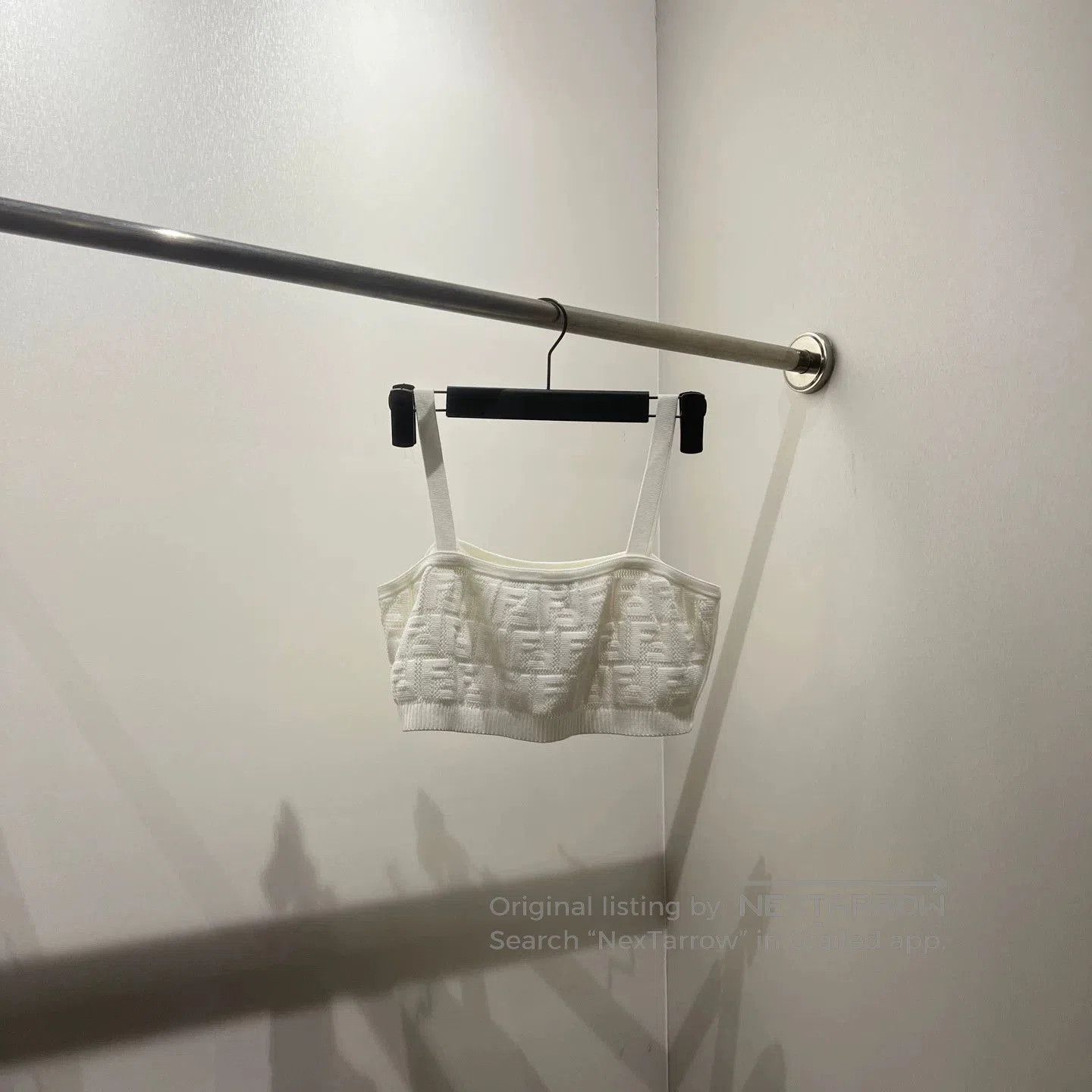 Fendi fendi embossed logo cropped cami top. Size S / US 4 / IT 40 - 4 Thumbnail