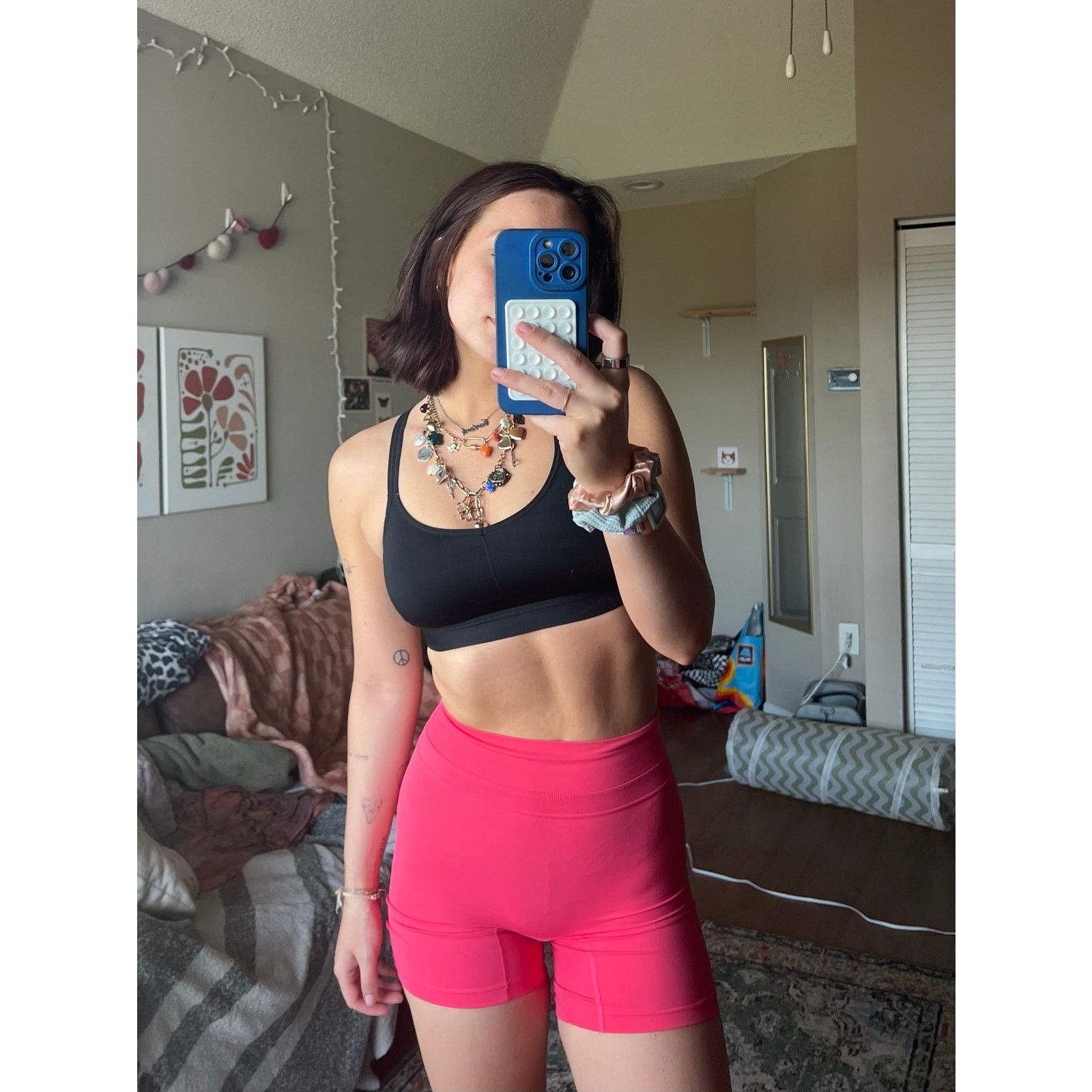 (+)PEOPLE Tom Tiger Workout Shorts Size 25" / US 0 / IT 36 - 1 Thumbnail