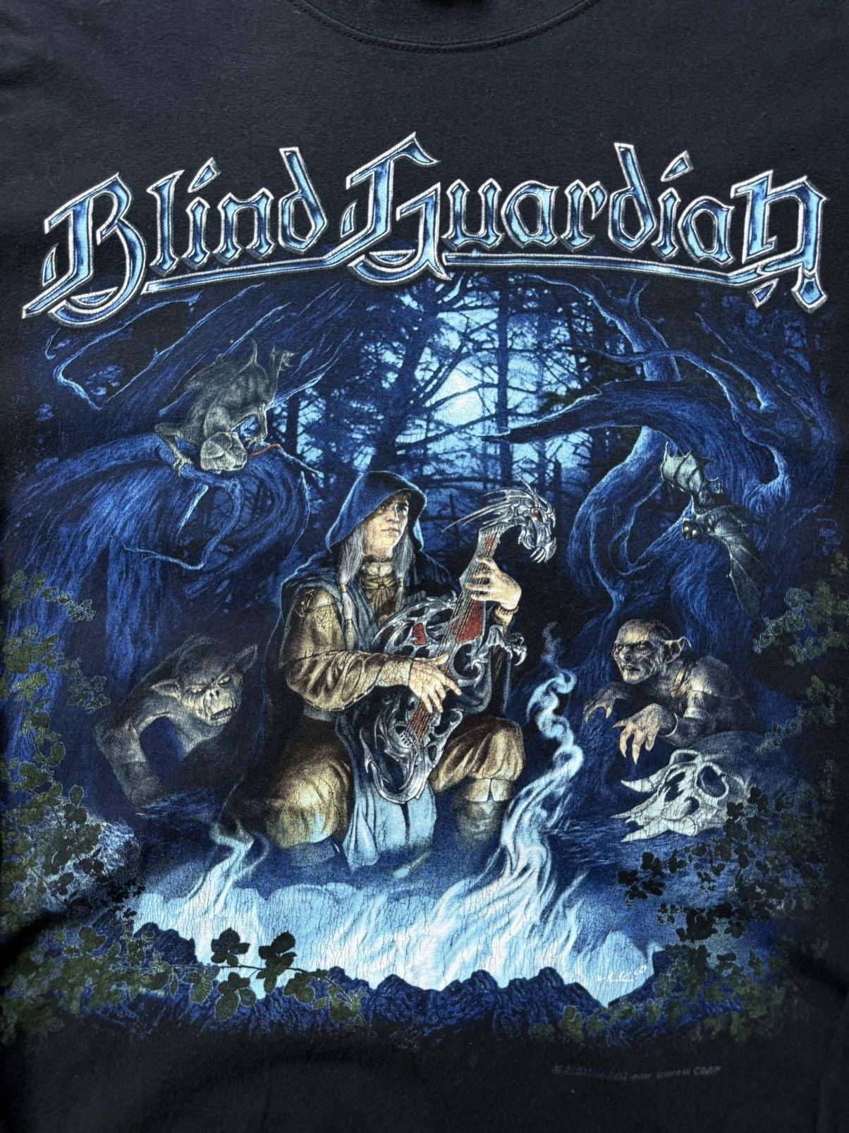 Band Tees Blind Guardian VNTG 2003 Distress Logo long Sleeve T Shirt Size US XL / EU 56 / 4 - 8 Thumbnail