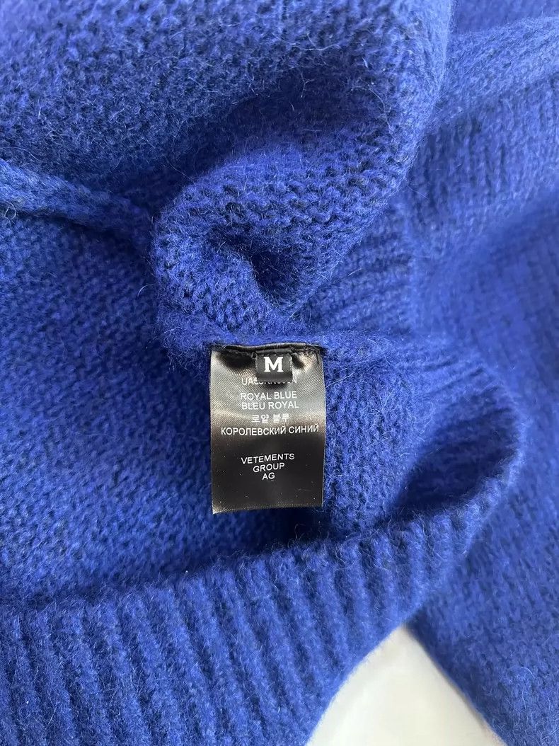Vetements Vetements 22 blue open-front gem sweater Size US M / EU 48-50 / 2 - 5 Thumbnail