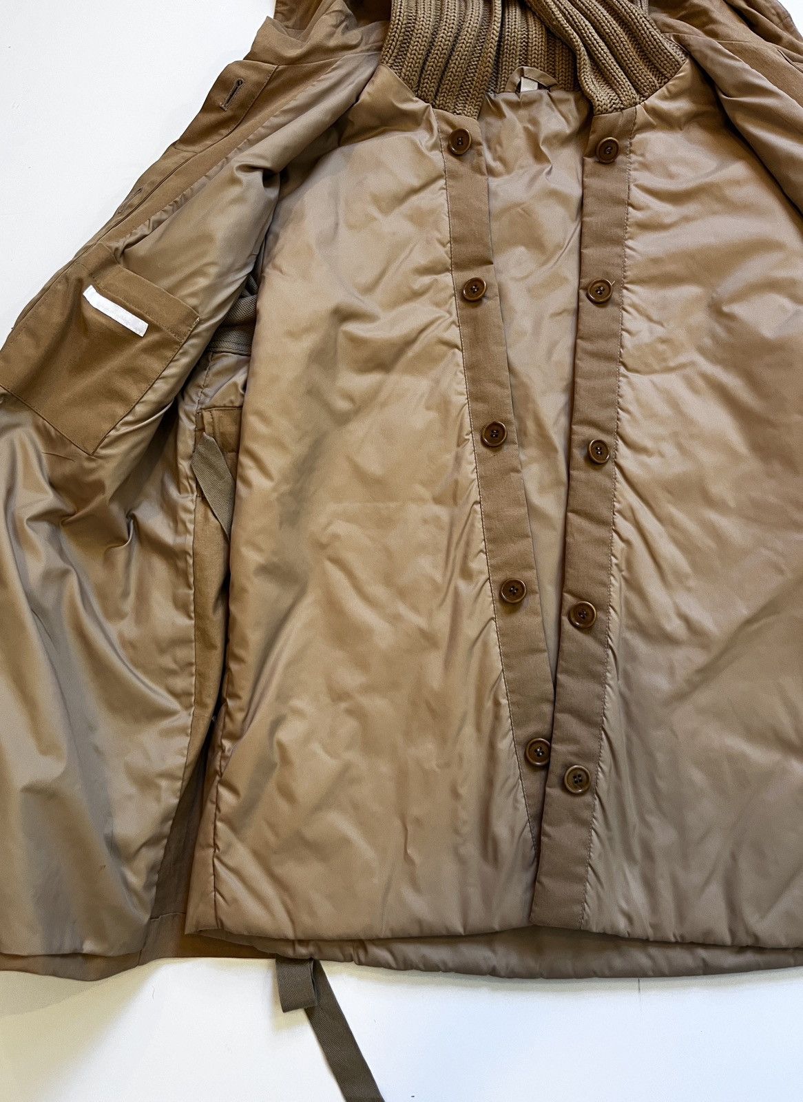 Helmut Lang AW04 Helmut Lang knit hood double-layer bomber/parka jacket Size US L / EU 52-54 / 3 - 5 Thumbnail