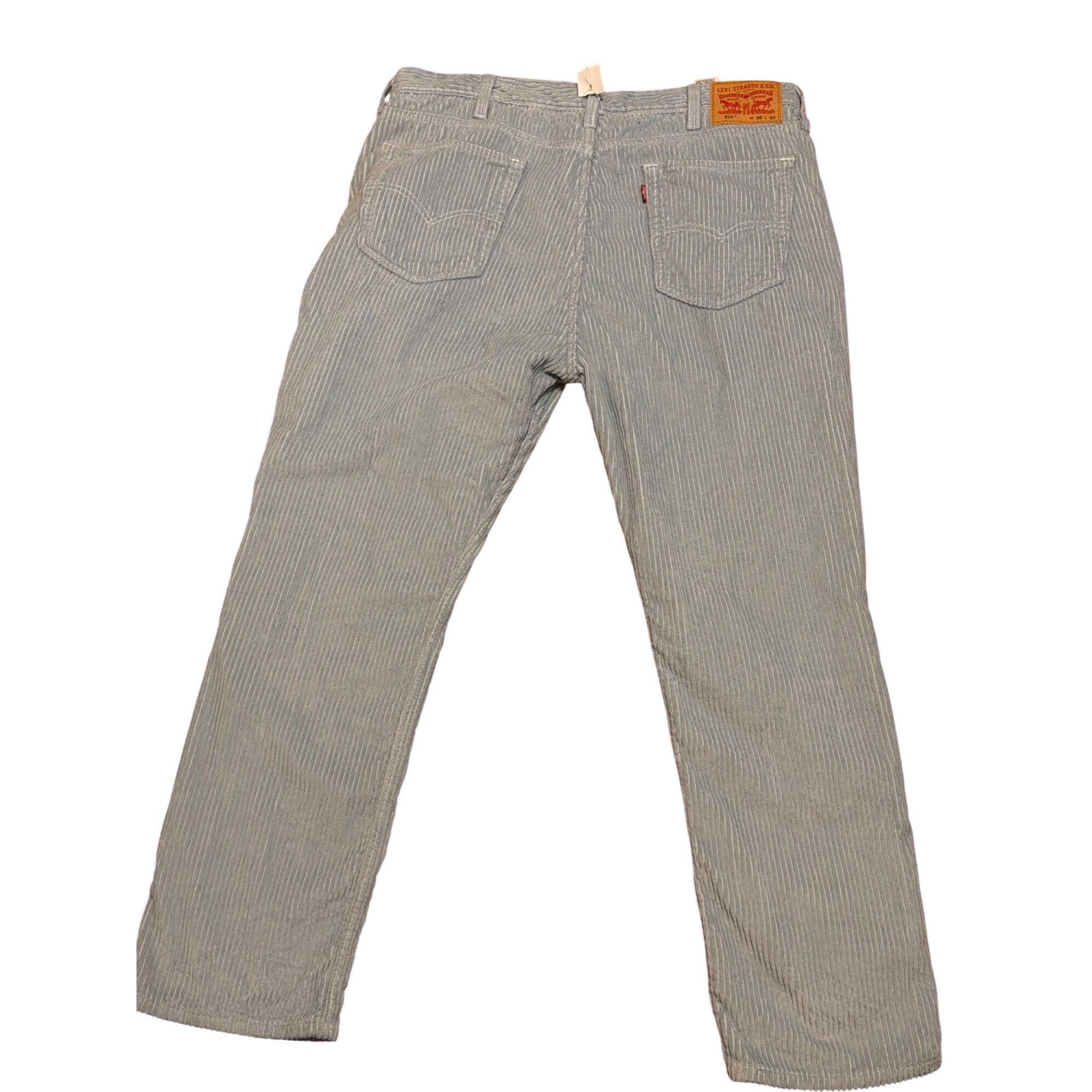 Levi's Levis 514 Corduroy Pants Straight Leg Light Baby Blue Size 3 Size US 38 / EU 54 - 3 Thumbnail