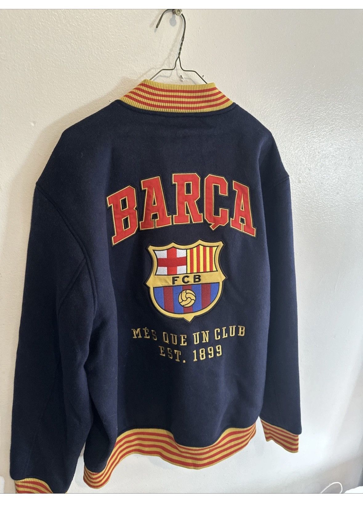 Other FCB Barcelona Supporter's Full-Snap Varsity Jacket - Navy Size US XXL / EU 58 / 5 - 1 Thumbnail