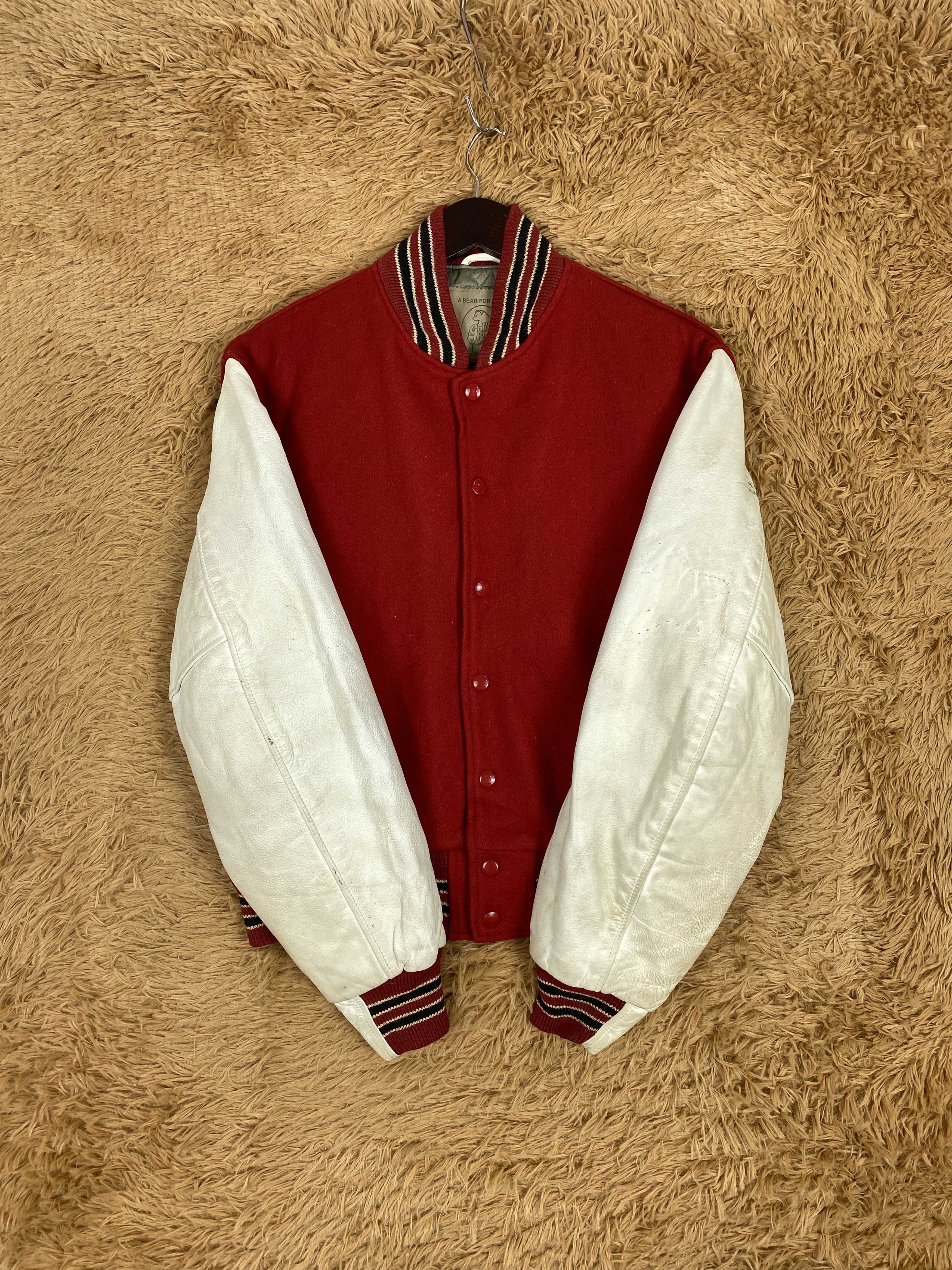 Golden Bear Vintage Golden Bear Leather Sleeve Varsity PJ2471 Size US M / EU 48-50 / 2 - 5 Thumbnail