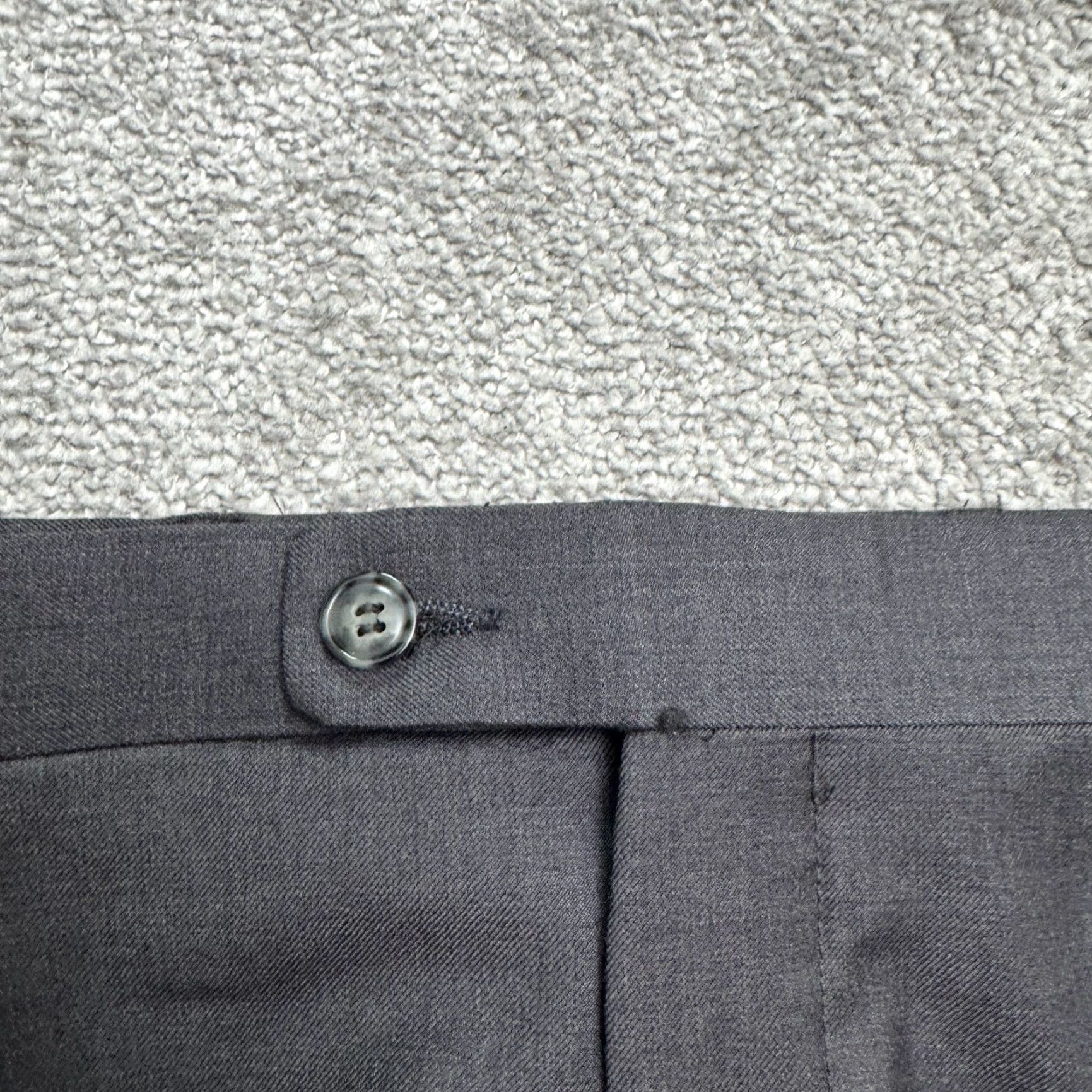 Vintage Giorgio Cosani Wool Cashmere Dress Pants Mens 48x35 Charcoal Straight Pleated Dress Pants Mens 48 Big & Tall Slim Size US 32 / EU 48 - 6 Thumbnail