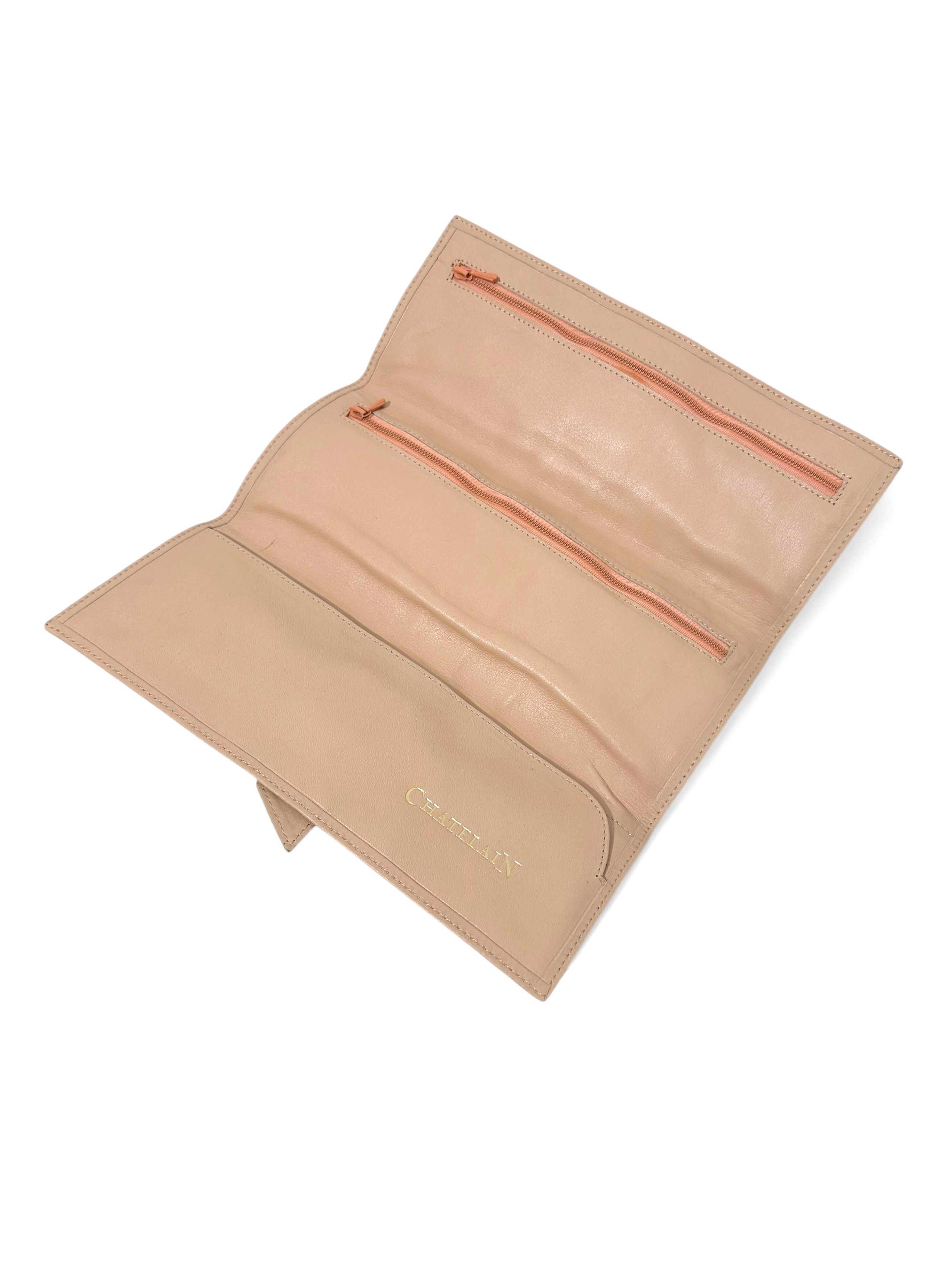 Leather Chatelain Tan Soft Leather Wallet Clutch Size ONE SIZE - 4 Thumbnail