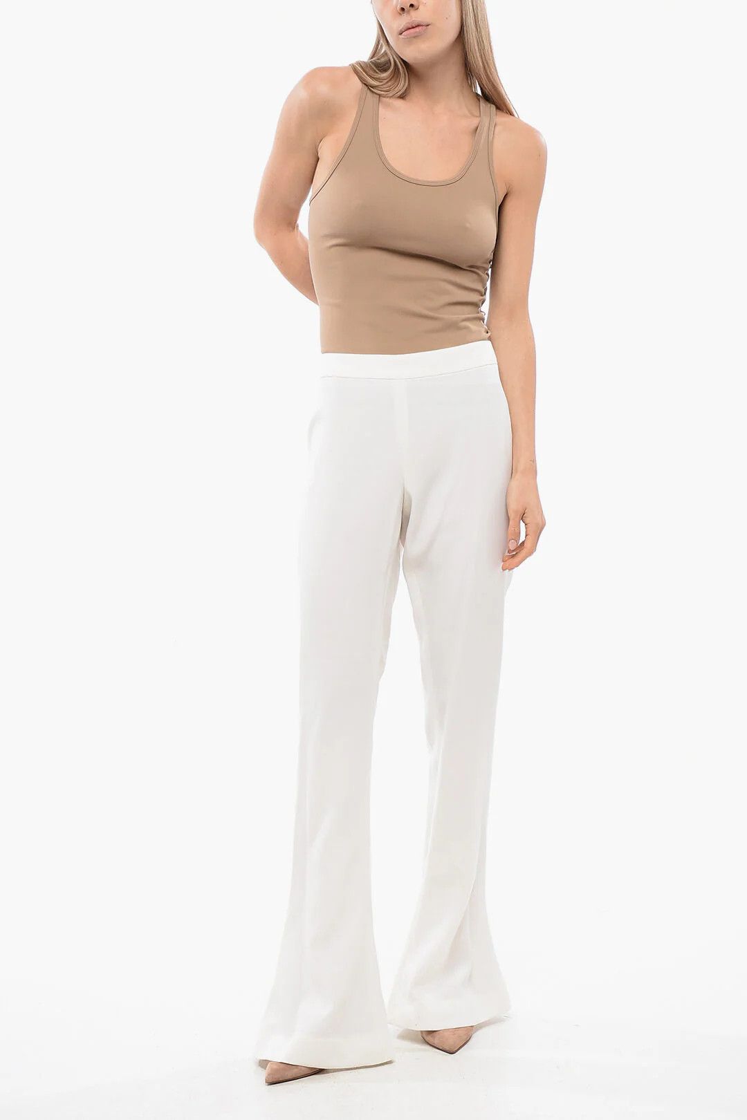 Balmain og1mm0326 Bootcut Skinny-Fit Pant in White Size 30" / US 8 / IT 44 - 4 Thumbnail