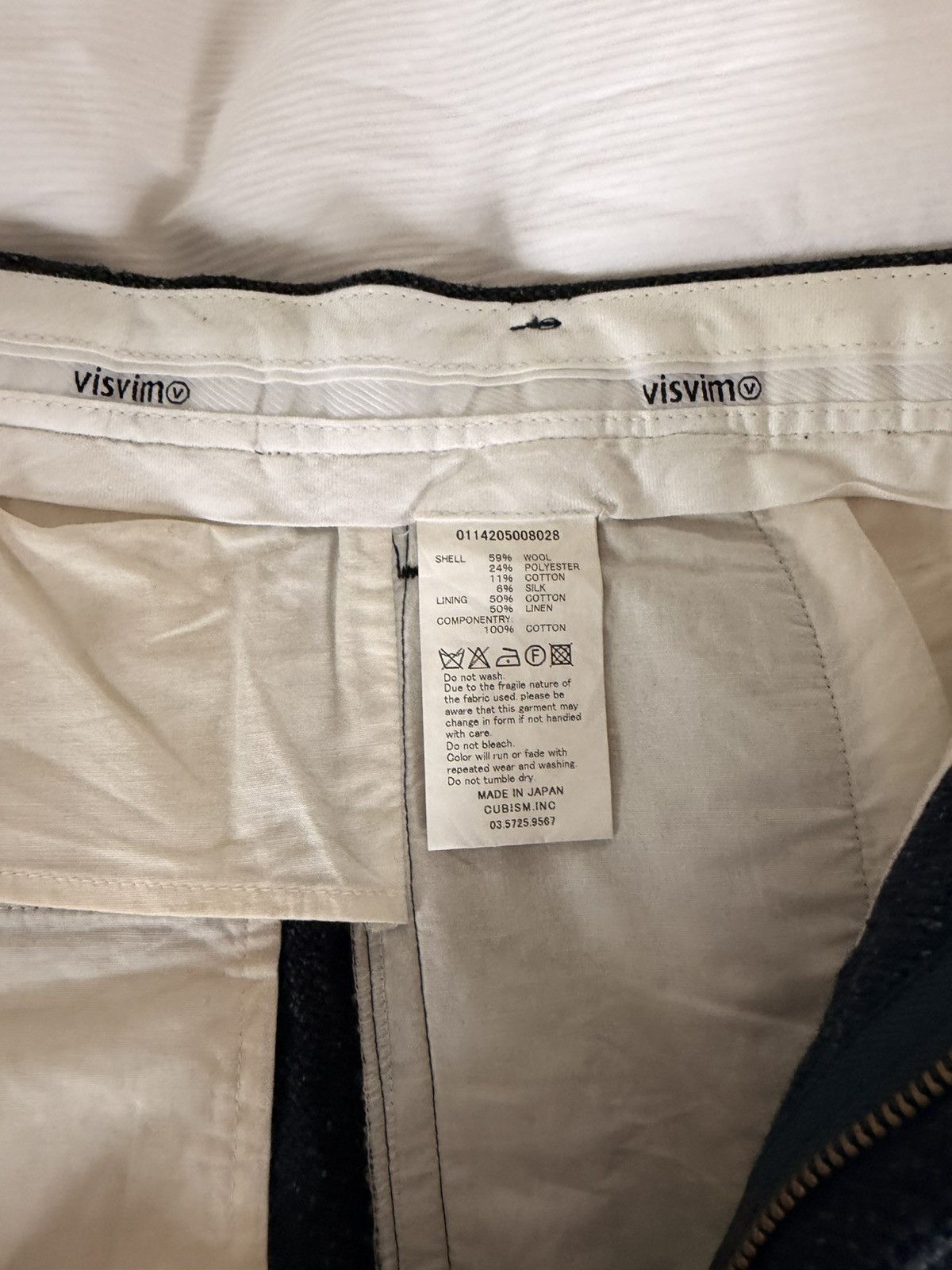 Visvim Visvim navy tweed wool cropped pants Size US 34 / EU 50 - 4 Thumbnail