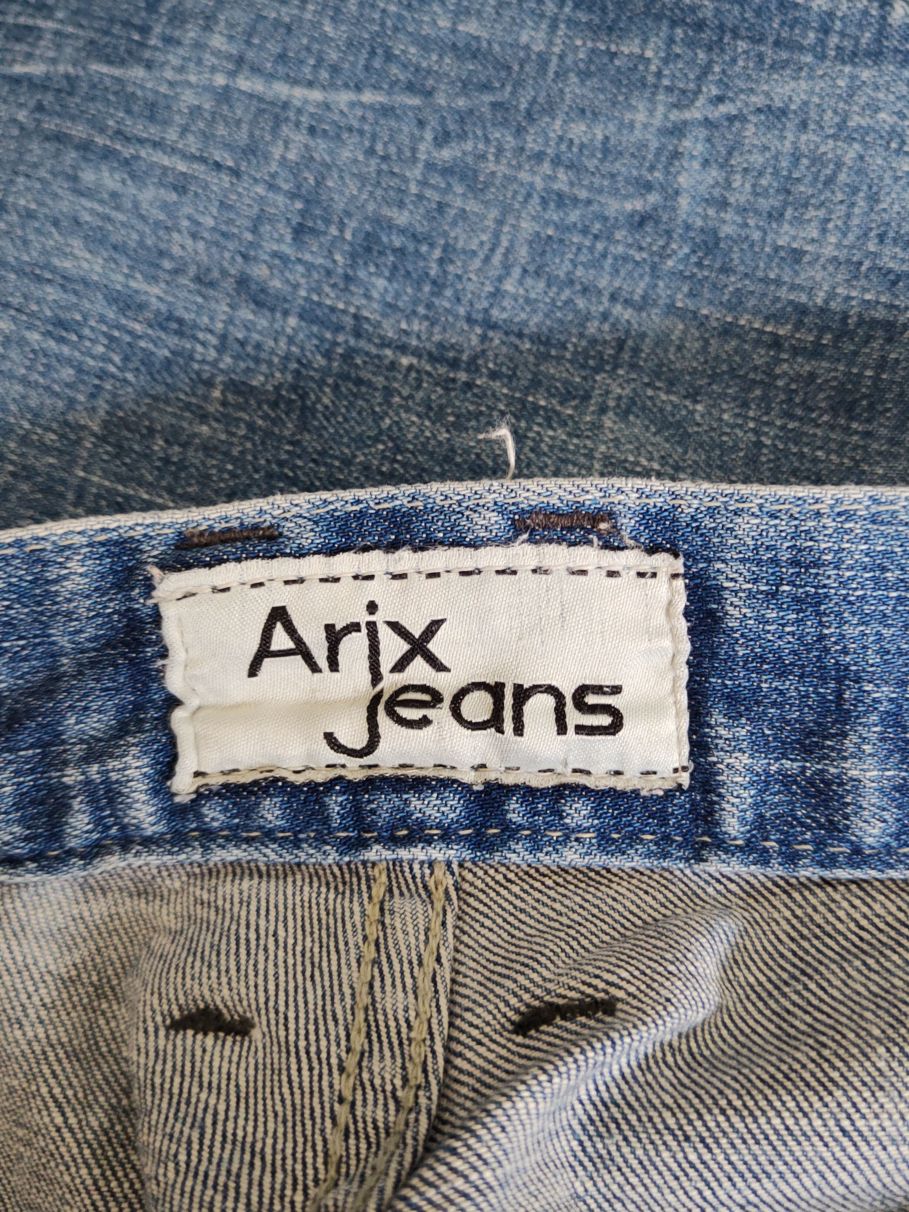 Japanese Brand Arix Blue Faded ripped distressed jeans Denim #S1603 Size US 32 / EU 48 - 17 Thumbnail