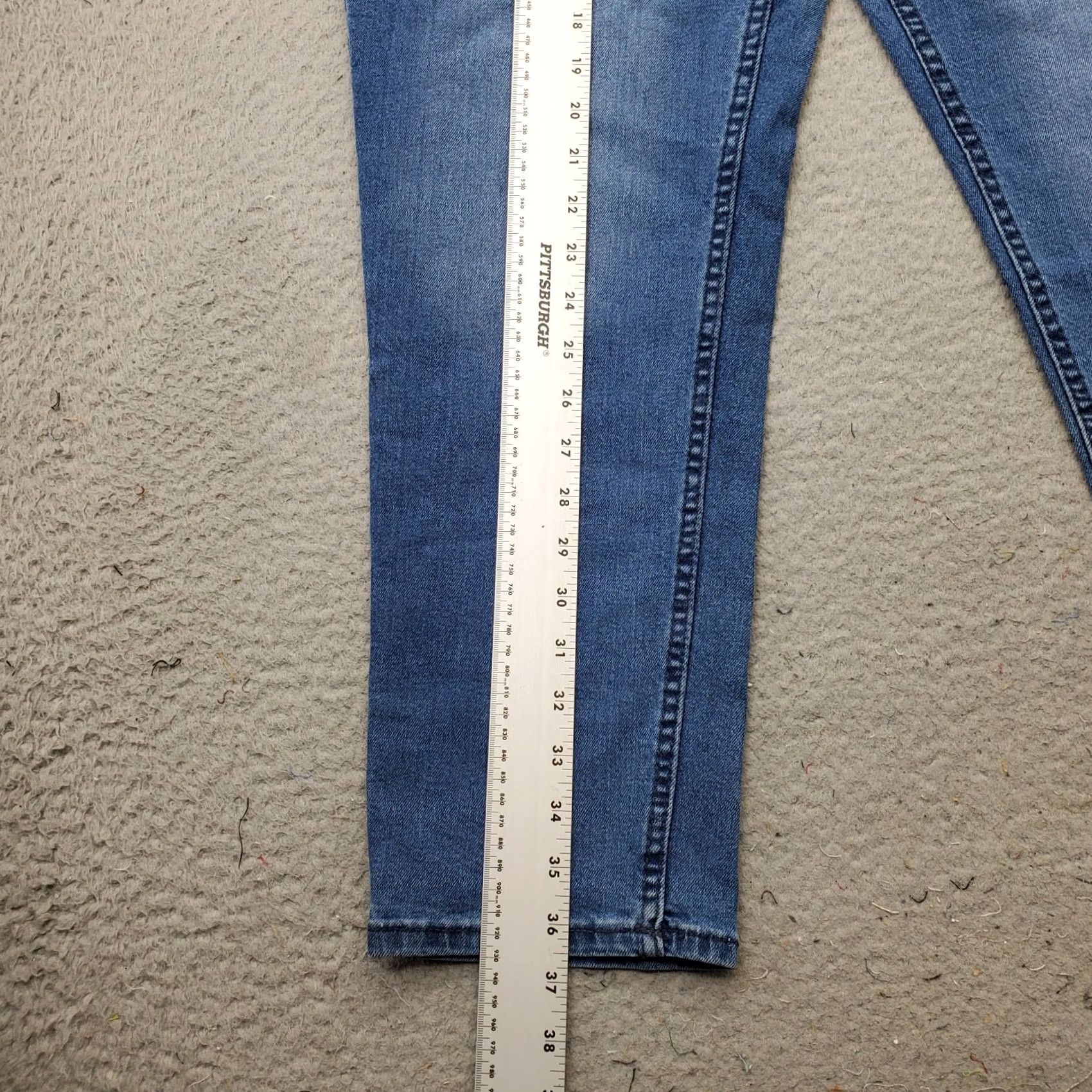 Vintage ESMARA Jeans Womens Size 34 Blue Denim Stretch Mom Fit High Rise Straight Leg Jeans Size 24" / US 00 / IT 34 - 3 Thumbnail