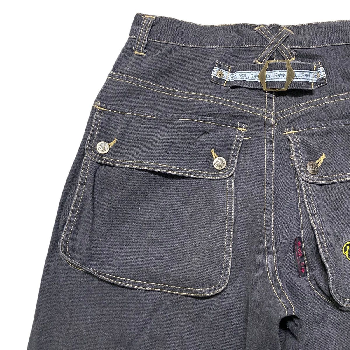 Vintage VOLUME FIVE Black Denim Baggy Skater Pant Size US 29 - 10 Thumbnail