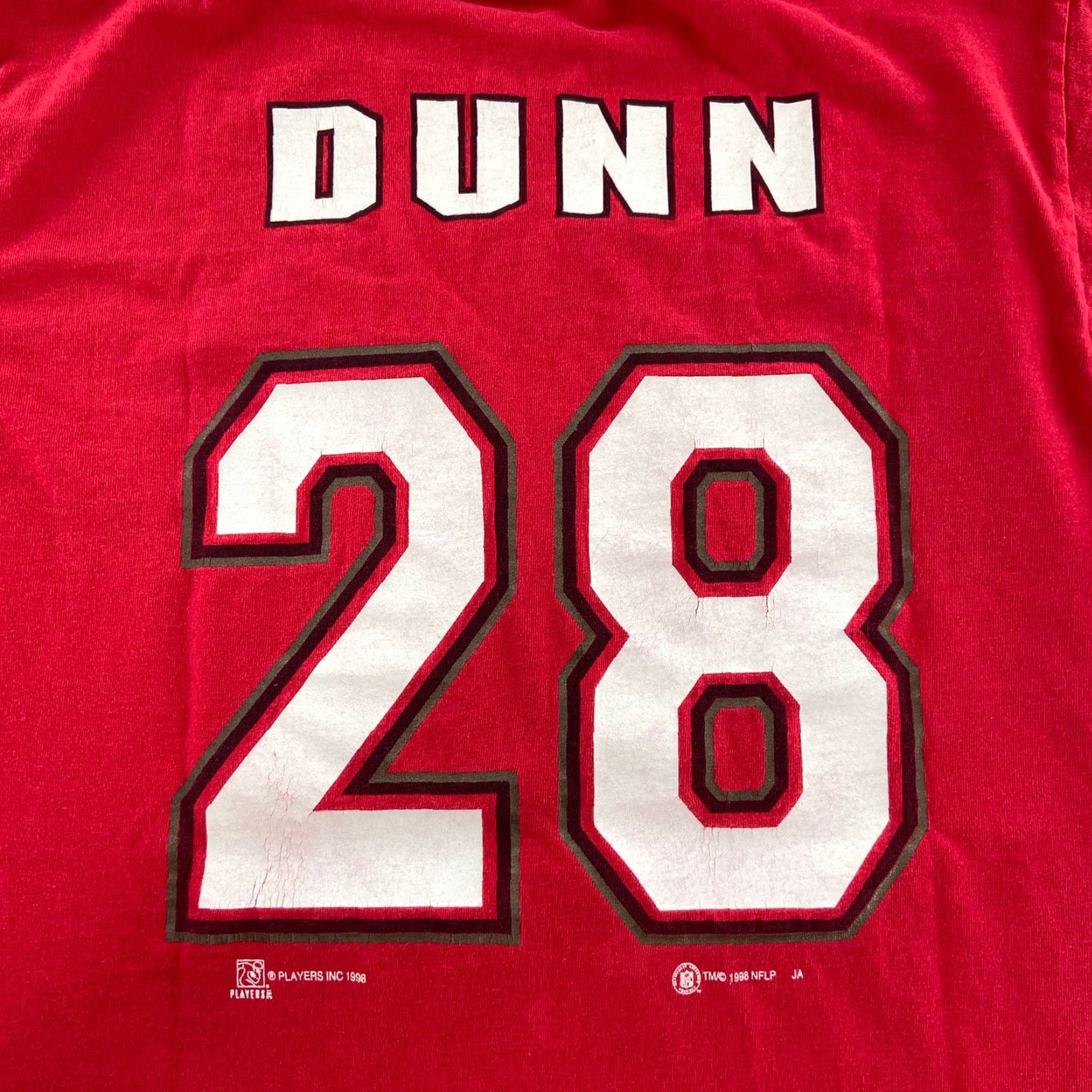 Vintage Vintage Tampa Bay Buccaneers T-Shirt Adult Large Red NFL 90s Warrick Dunn Logo Men Size US L / EU 52-54 / 3 - 3 Thumbnail