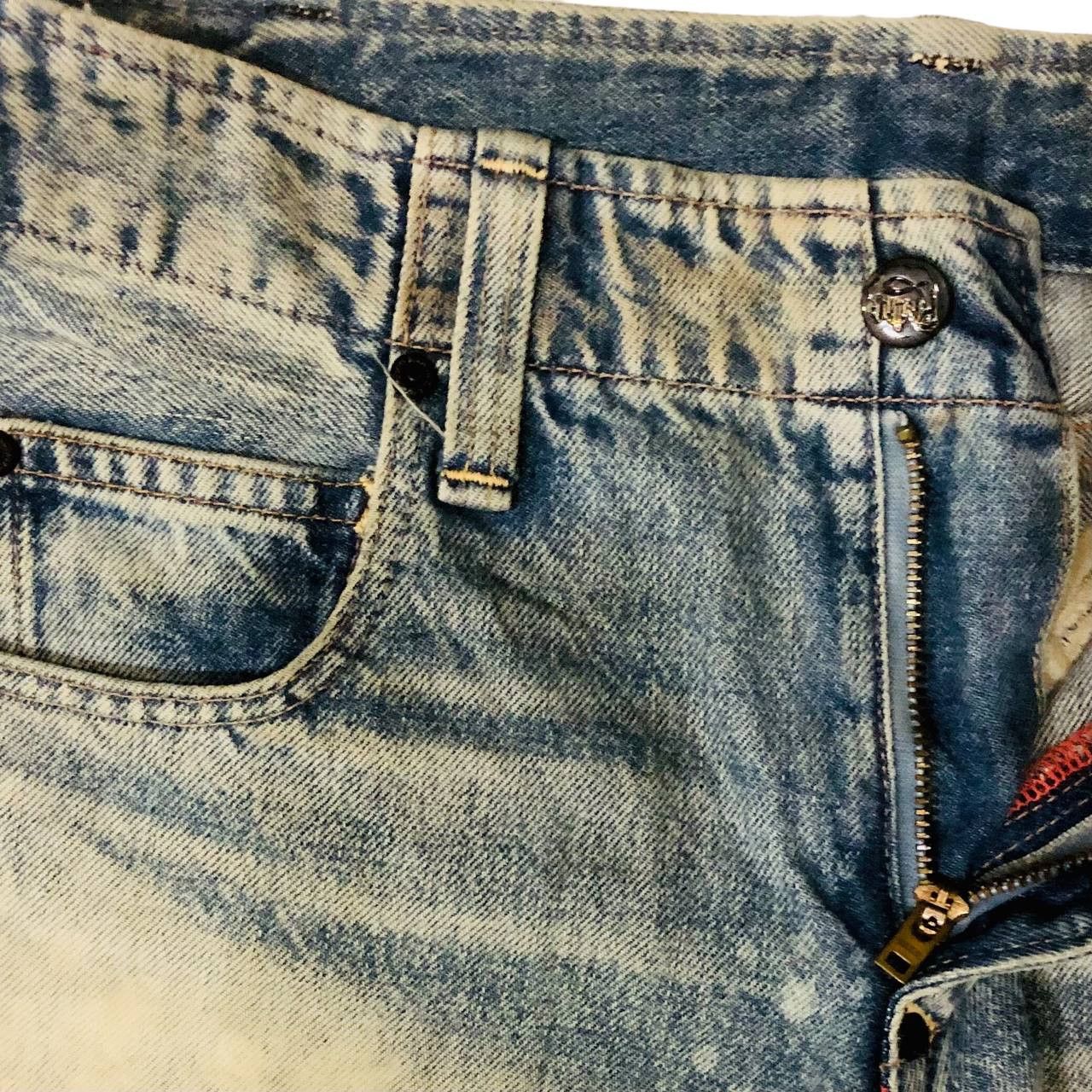 Japanese Brand RNA INC SLANG DISTRESSED EMRODERY DENIM Size US 30 / EU 46 - 5 Thumbnail