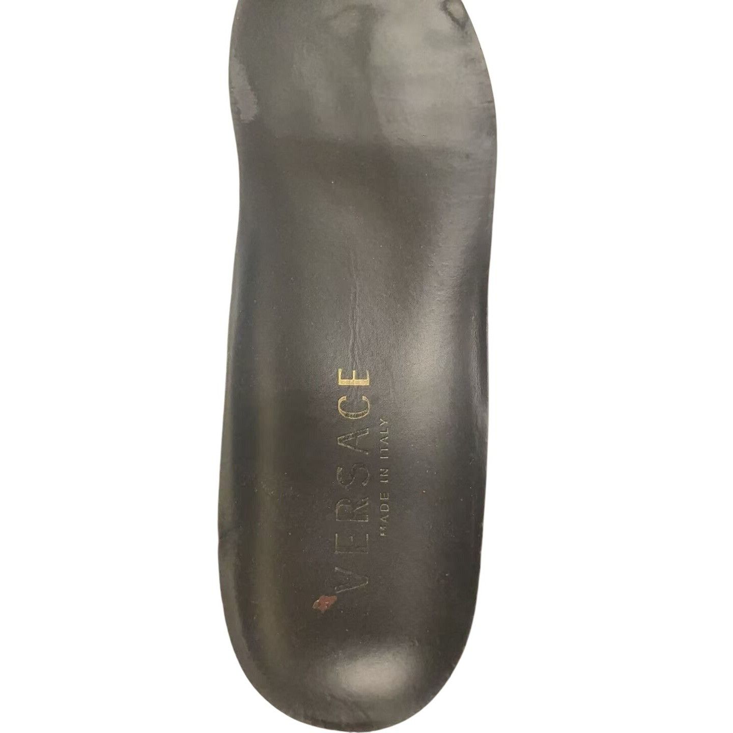 Versace Versace Black Leather Slip-On Sneakers With Gold Medusa Deta Size US 6.5 / EU 39-40 - 8 Thumbnail