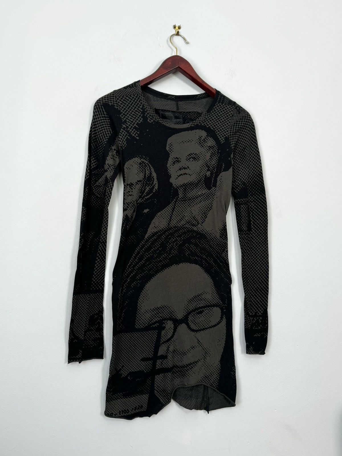 image of Archival Clothing x Avant Garde Rundholz Printed Avant Garde Dress in Black, Women's (Size XS)