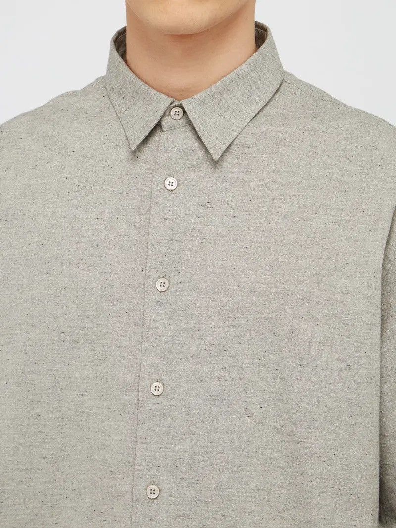 RAEY Raey grey cotton textured shirt Size US M / EU 48-50 / 2 - 3 Thumbnail