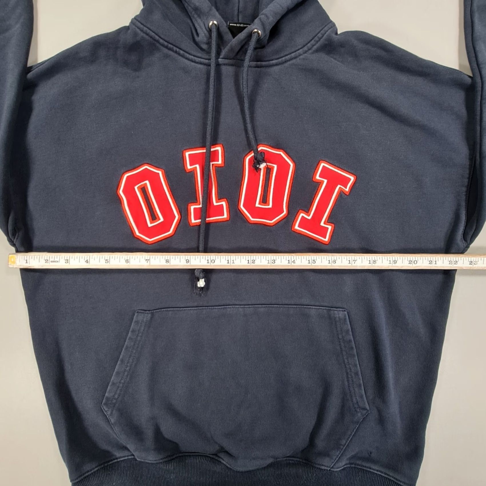 Vintage 5252 By Oioi Mens Hoodie Navy Blue Medium Big Logo Cotton Pullover Hoodie Mens Size US M / EU 48-50 / 2 - 7 Thumbnail
