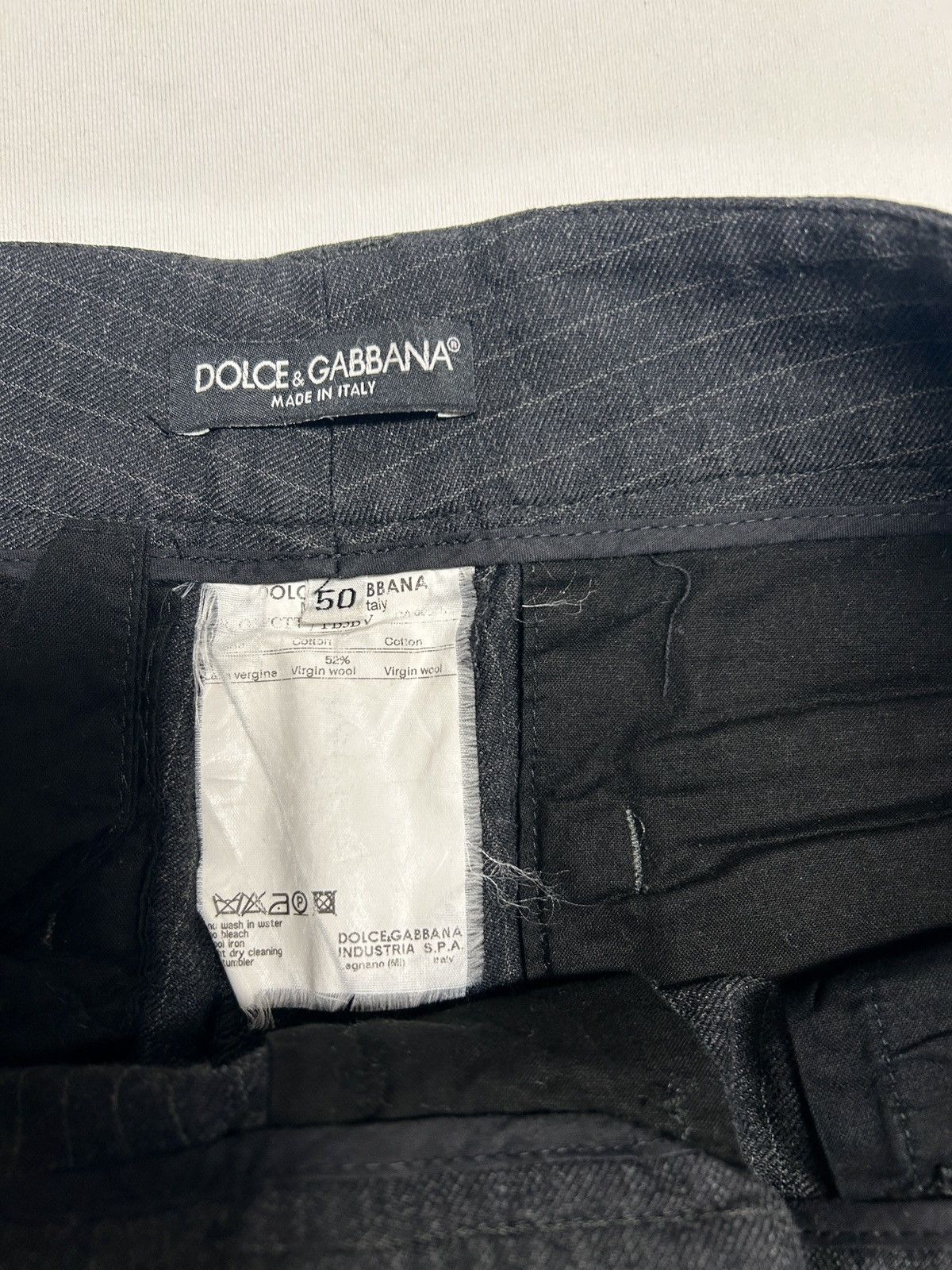 Dolce & Gabbana 2003 Pinstripe Wool Trousers Size US 32 / EU 48 - 6 Thumbnail