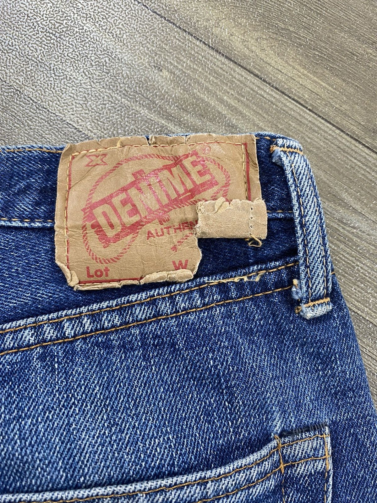 Denime Vintage Denime Japan Selvedge Distressed Baggy Blue Jeans Size US 31 - 14 Thumbnail