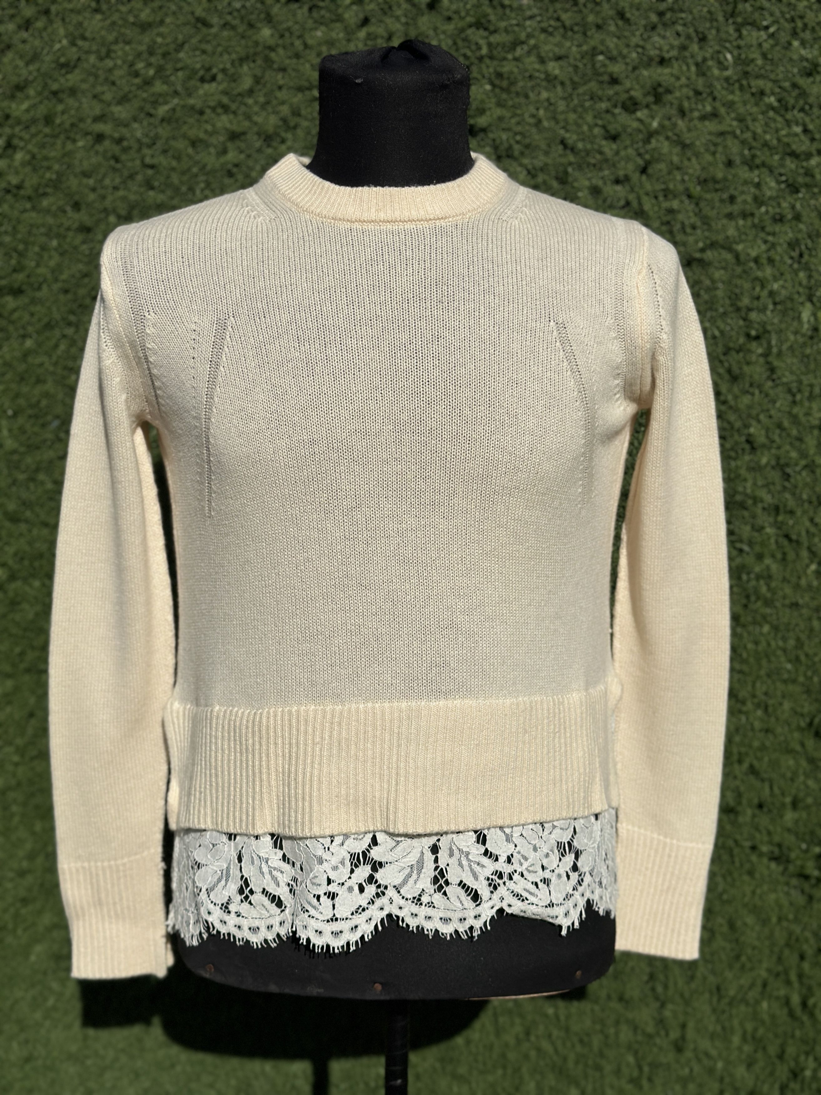 Brunello Cucinelli Brunello Cucinelli Cashmere Layered Back Knit Sweater M L Size L / US 10 / IT 46 - 2 Thumbnail