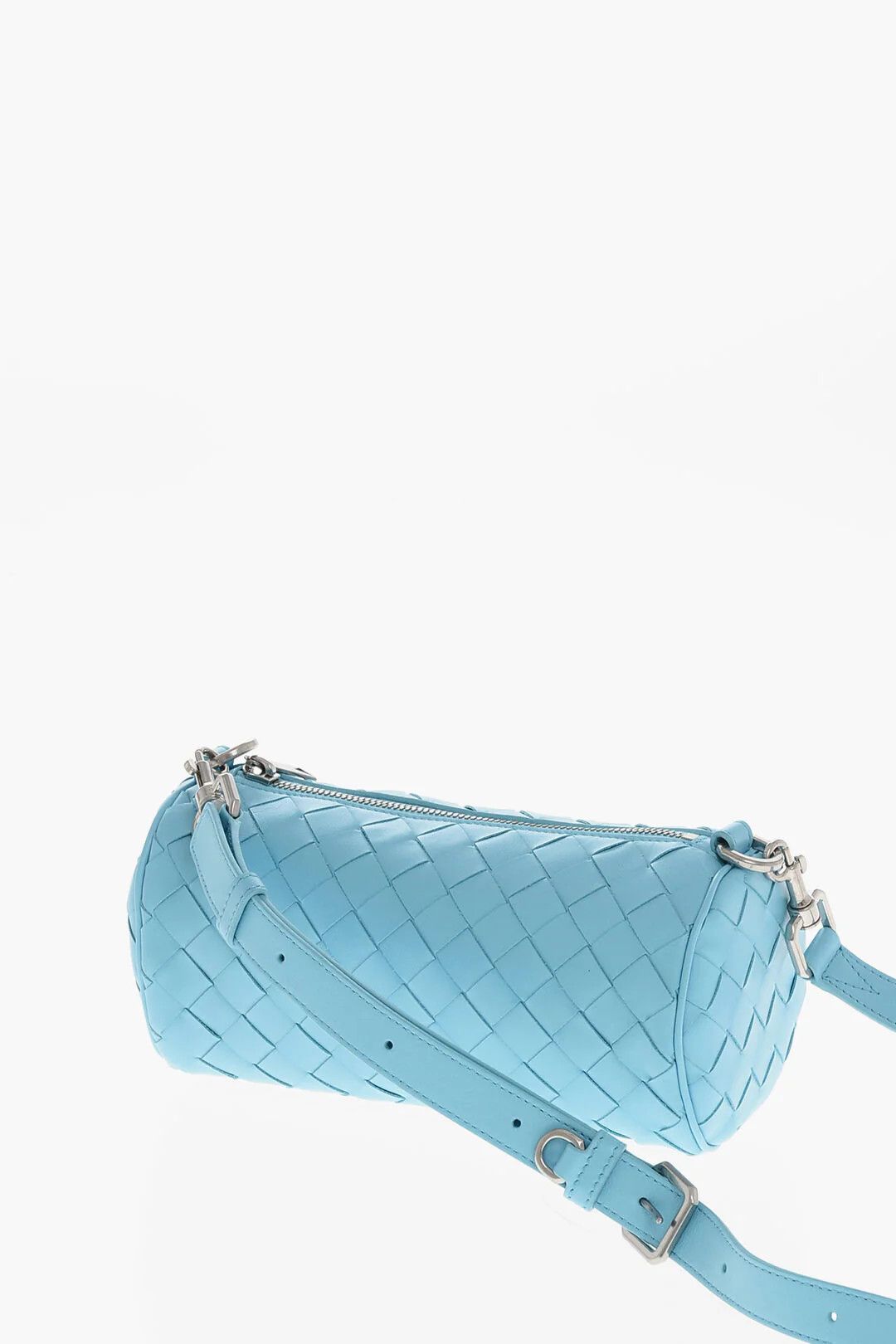 Bottega Veneta og1mm0426 Size: OS / Mini Woven Leather Shoulder Bag in Blue Size ONE SIZE - 2 Thumbnail