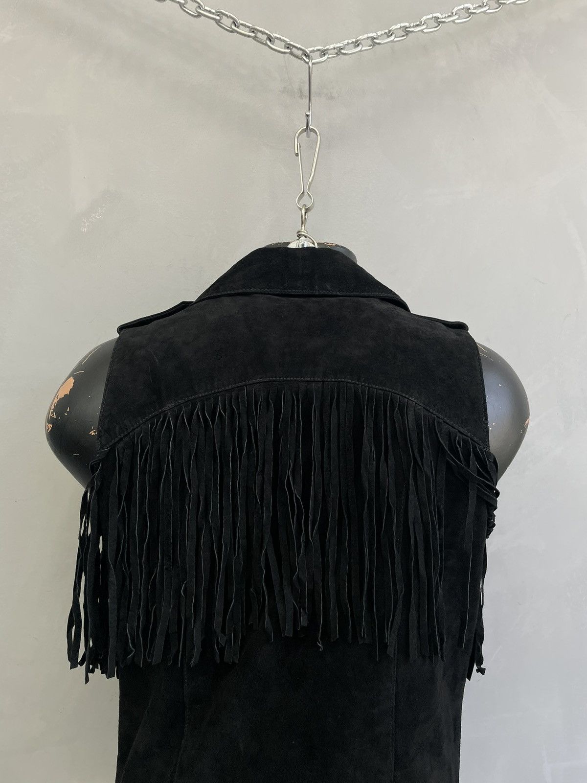 14th Addiction Hysteric glamour black vest y2k suede leather y2k Size S / US 4 / IT 40 - 9 Thumbnail