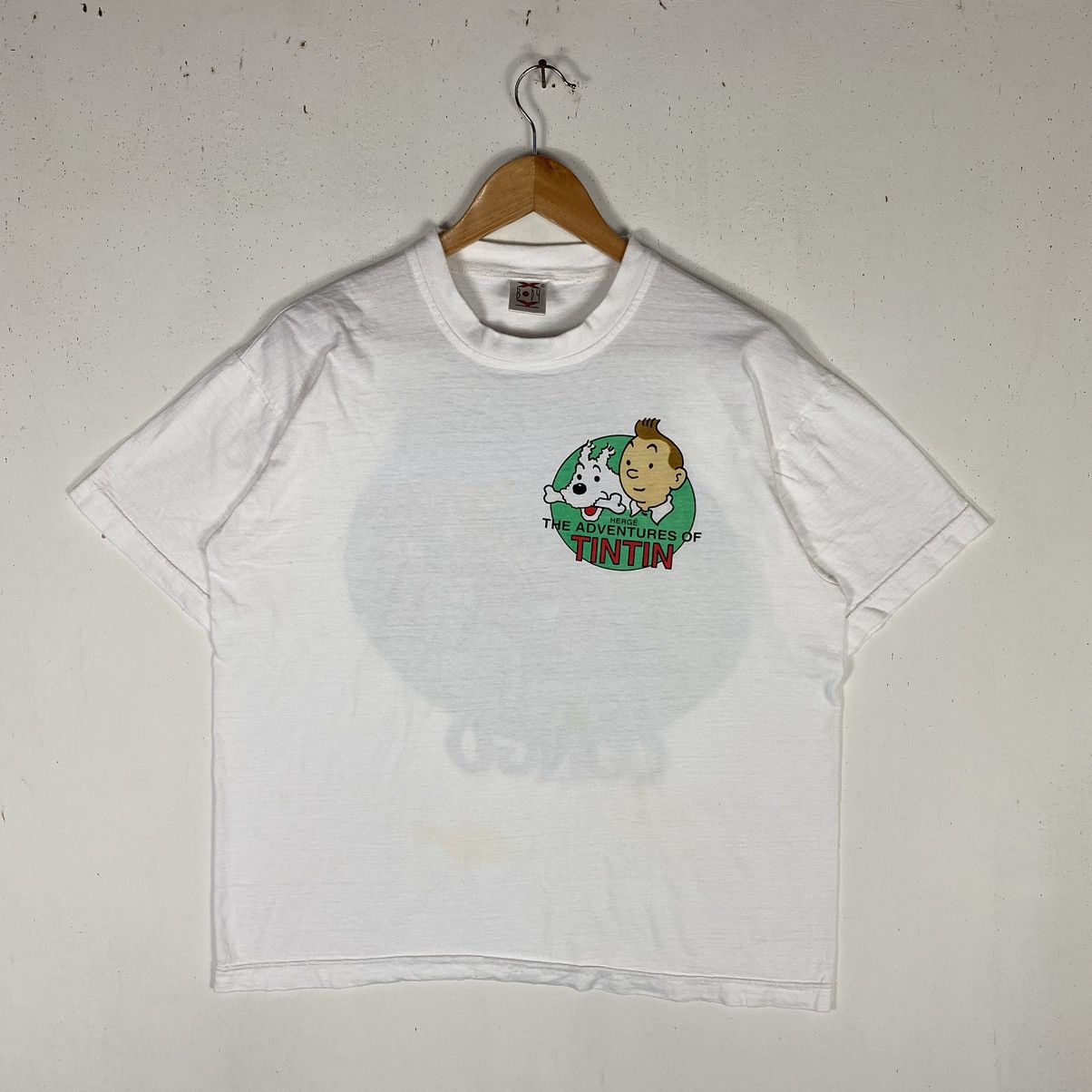 Vintage Vintage 90's TINTIN IN CONGO Comics Cartoon Graphic Tee Size US L / EU 52-54 / 3 - 5 Thumbnail
