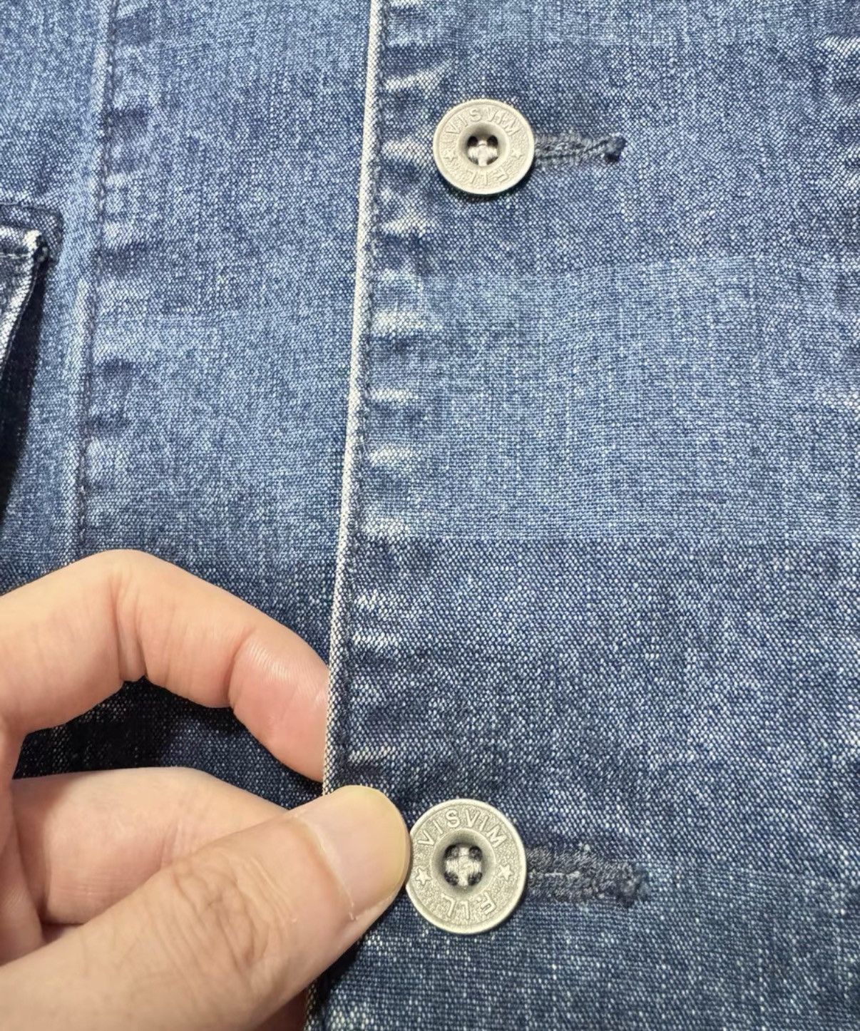 Visvim visvim 15SS Indigo stripe sashiko patch101denim shirt jacket Size US M / EU 48-50 / 2 - 7 Thumbnail