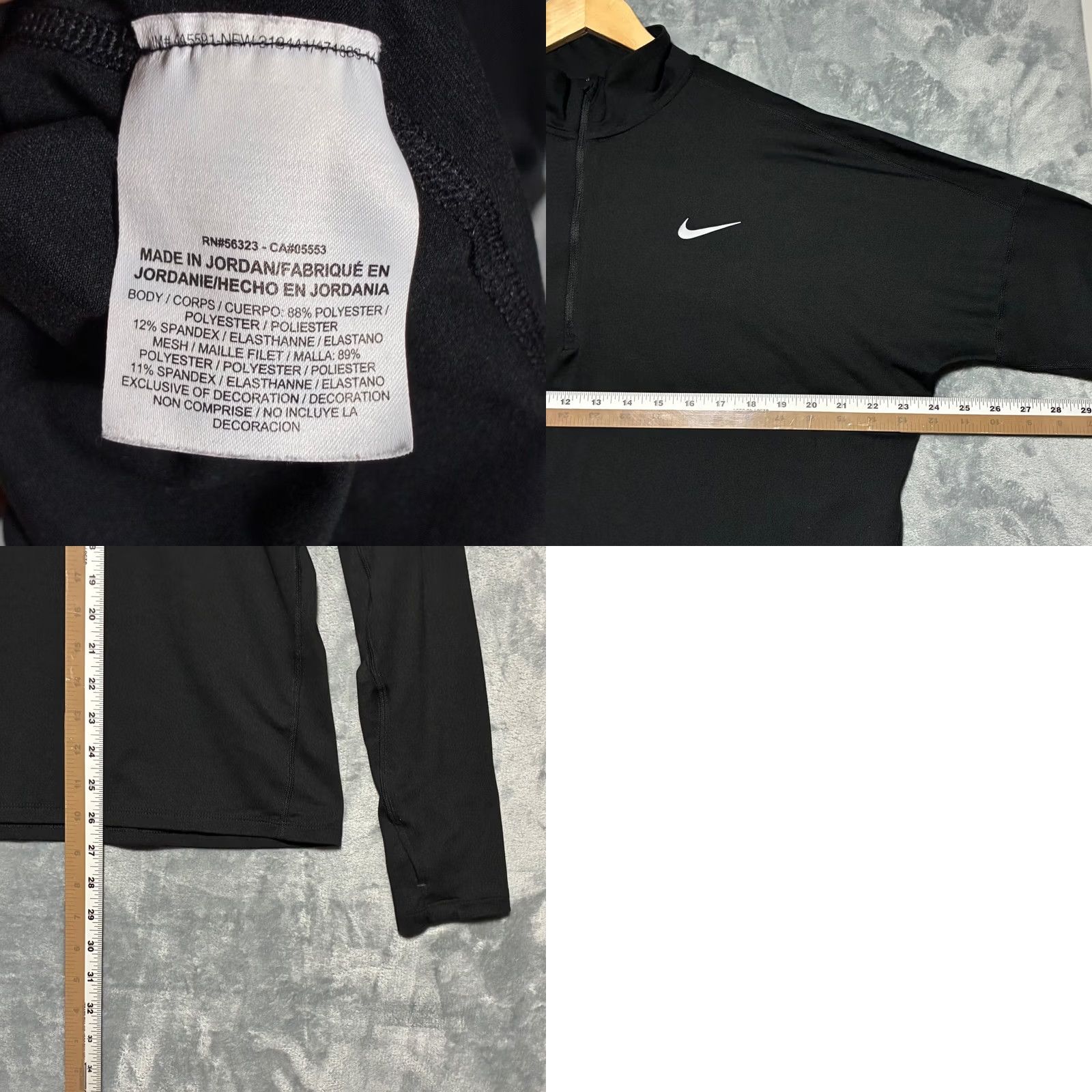 Nike Nike Dri-FIT Women XL Black Running Pullover Size XL / US 12-14 / IT 48-50 - 8 Thumbnail