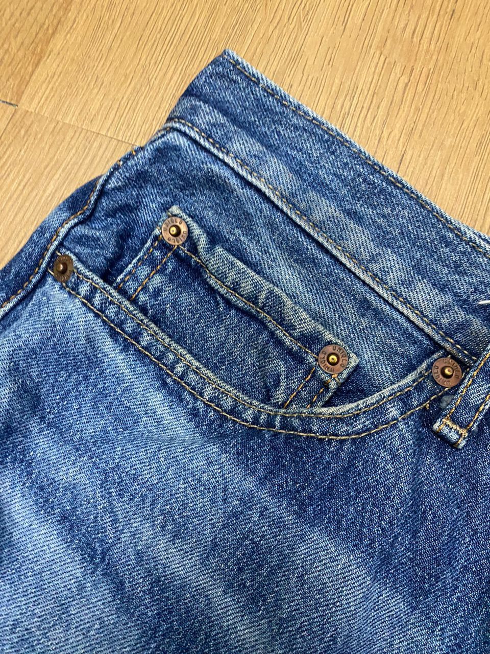 Japanese Brand 💥 Vintage Uniqlo Jeans Straight Distressed Denim Jeans Size US 32 / EU 48 - 13 Thumbnail