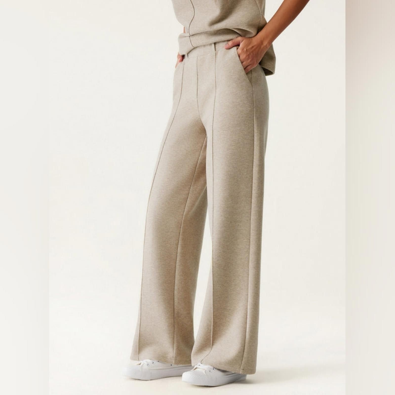 Designer OGL FuzzLuxe High Waisted Straight Leg Pull On Pant Size 28" / US 6 / IT 42 - 10 Thumbnail