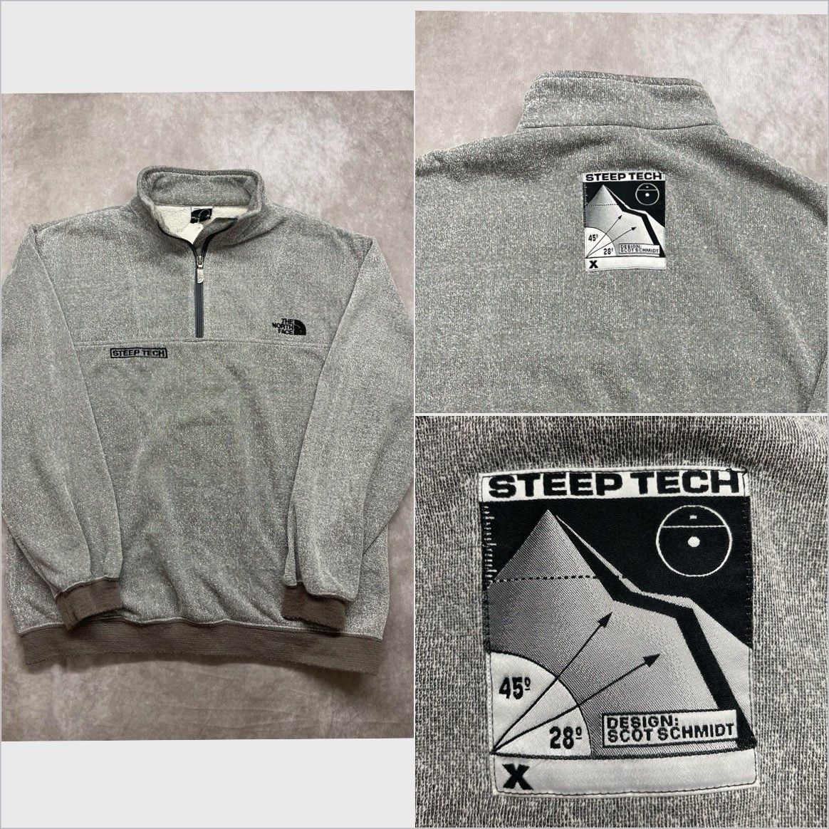The North Face VTG 1991 The North Face Steep Tech Scot Schmidt Pullover 1/4 Size US M / EU 48-50 / 2 - 1 Thumbnail