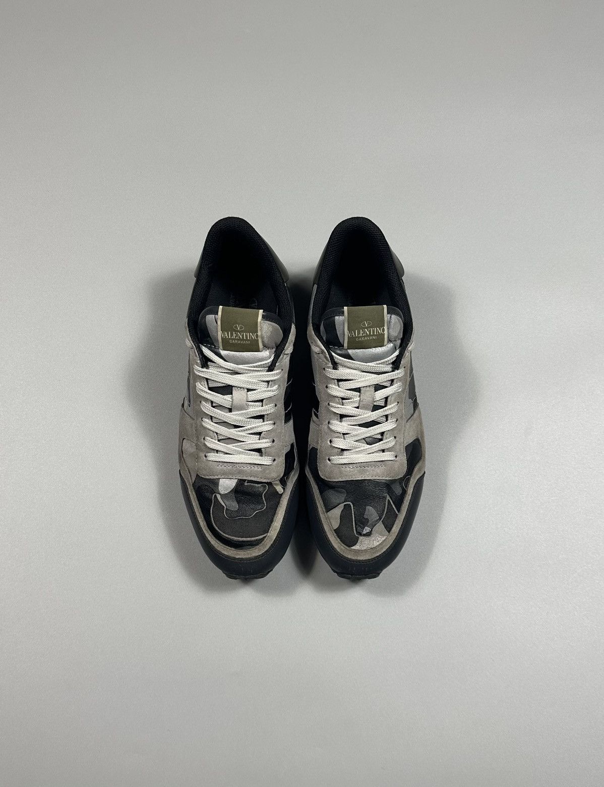 Valentino Valentino Rockrunner Camouflage Sneakers Grey/Black Size US 11 / EU 44 - 5 Thumbnail