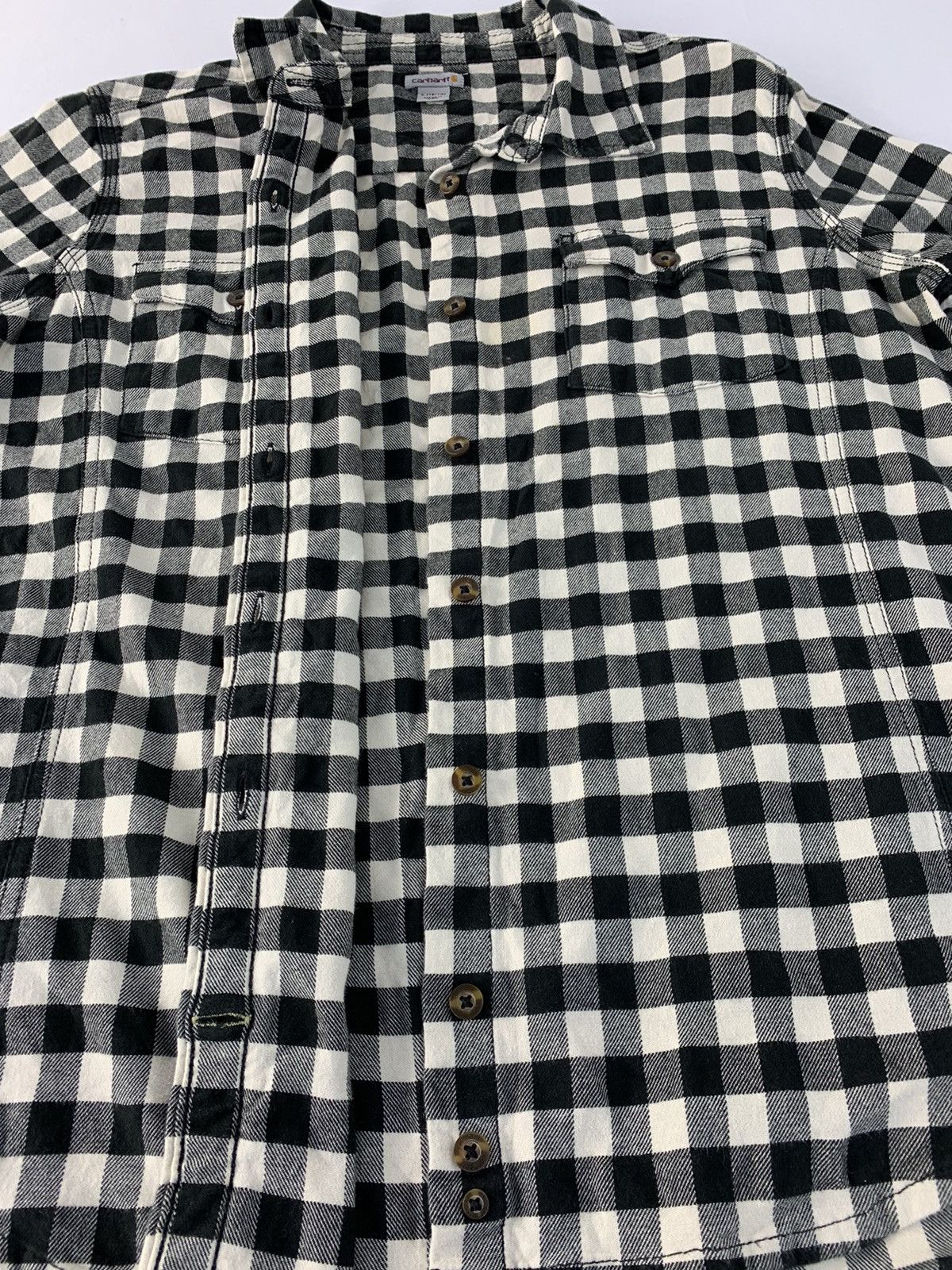 Carhartt Hype Carhartt Flannel Plaid Shadow Checked Double Pocket Size US L / EU 52-54 / 3 - 5 Thumbnail