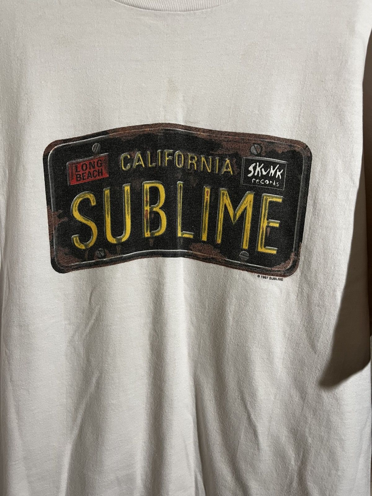 Sublime 1997 sublime license plate tee Size US XL / EU 56 / 4 - 2 Thumbnail