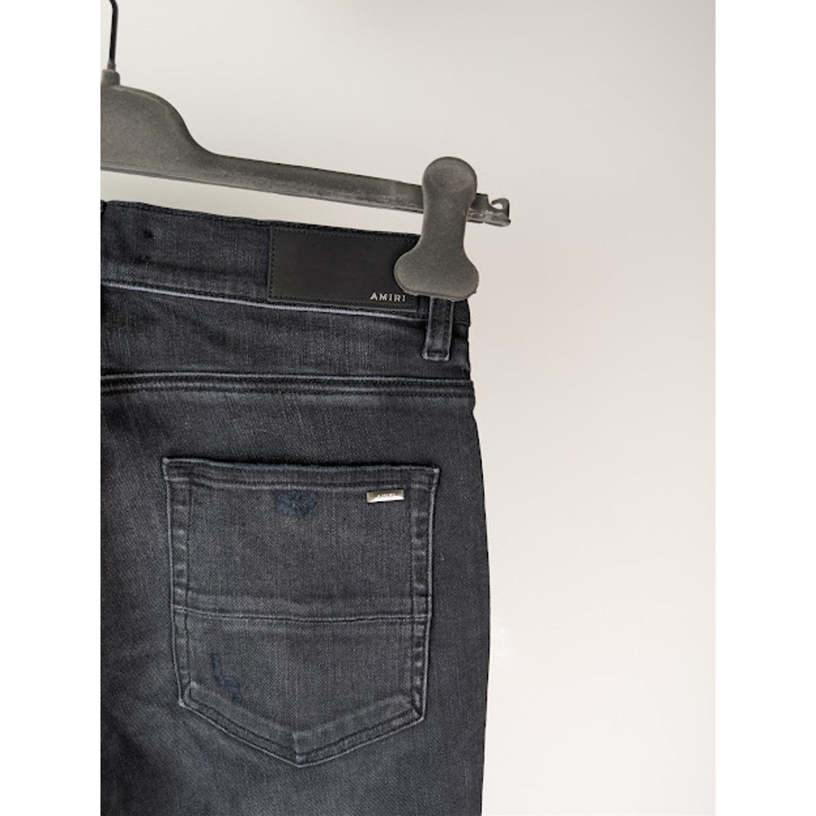Amiri o1rshd1 Vintage Bandana Artpatch Skinny Denim Jeans Black Size US 36 / EU 52 - 15 Thumbnail
