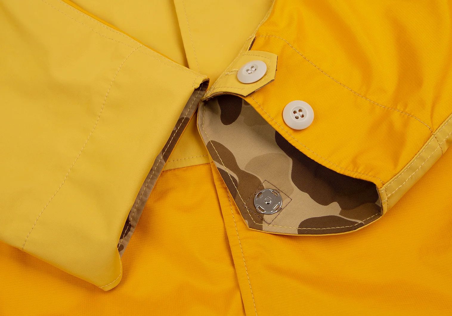 Junya Watanabe Camo Panel Nylon Taffeta Mountain Jacket Yellow L Size US L / EU 52-54 / 3 - 7 Thumbnail