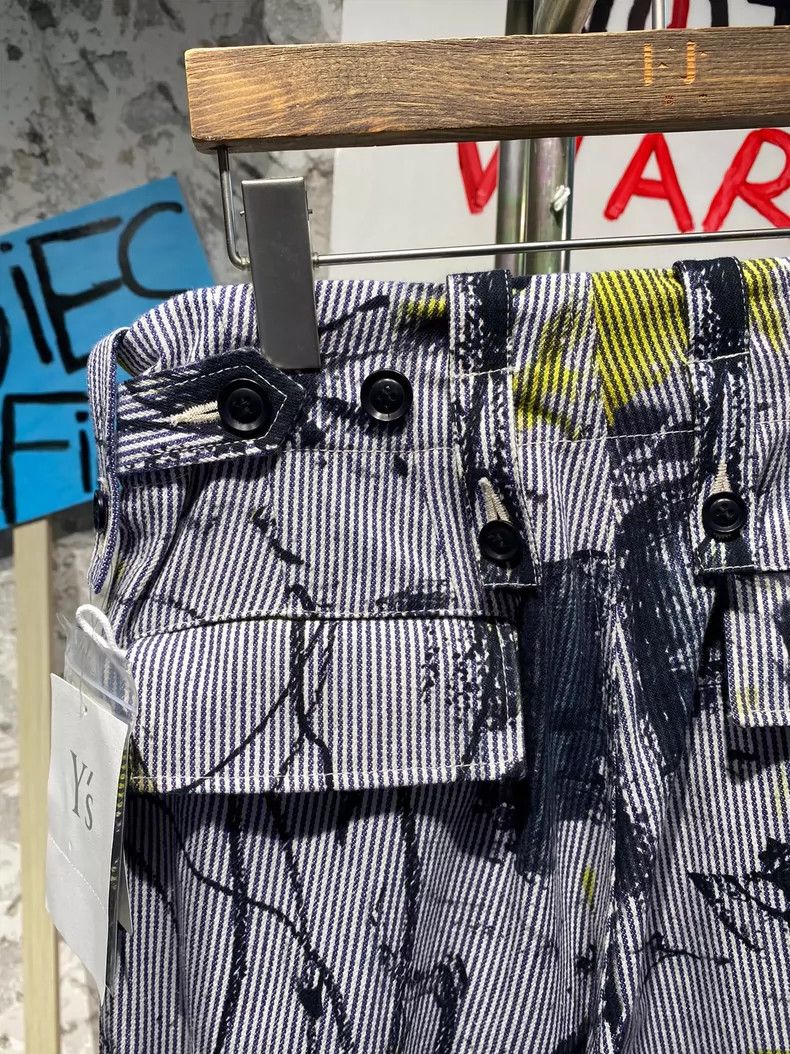 Y's Y's size 1 Graffiti Straight Leg Pants Size US 28 / EU 44 - 6 Thumbnail