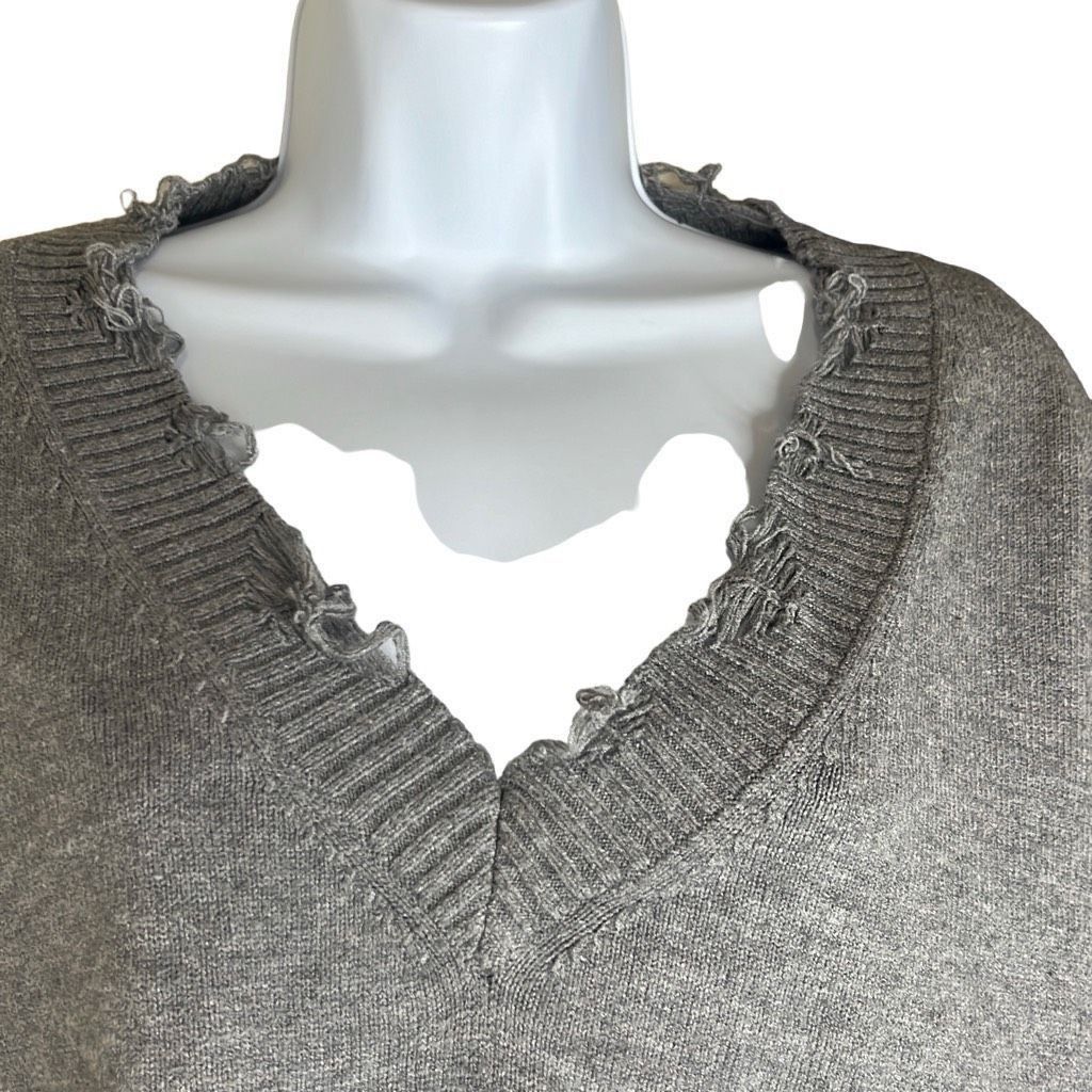 Other Brooklyn Karma Womens Size Small Pullover Crop Sweater Gray Size S / US 4 / IT 40 - 3 Thumbnail