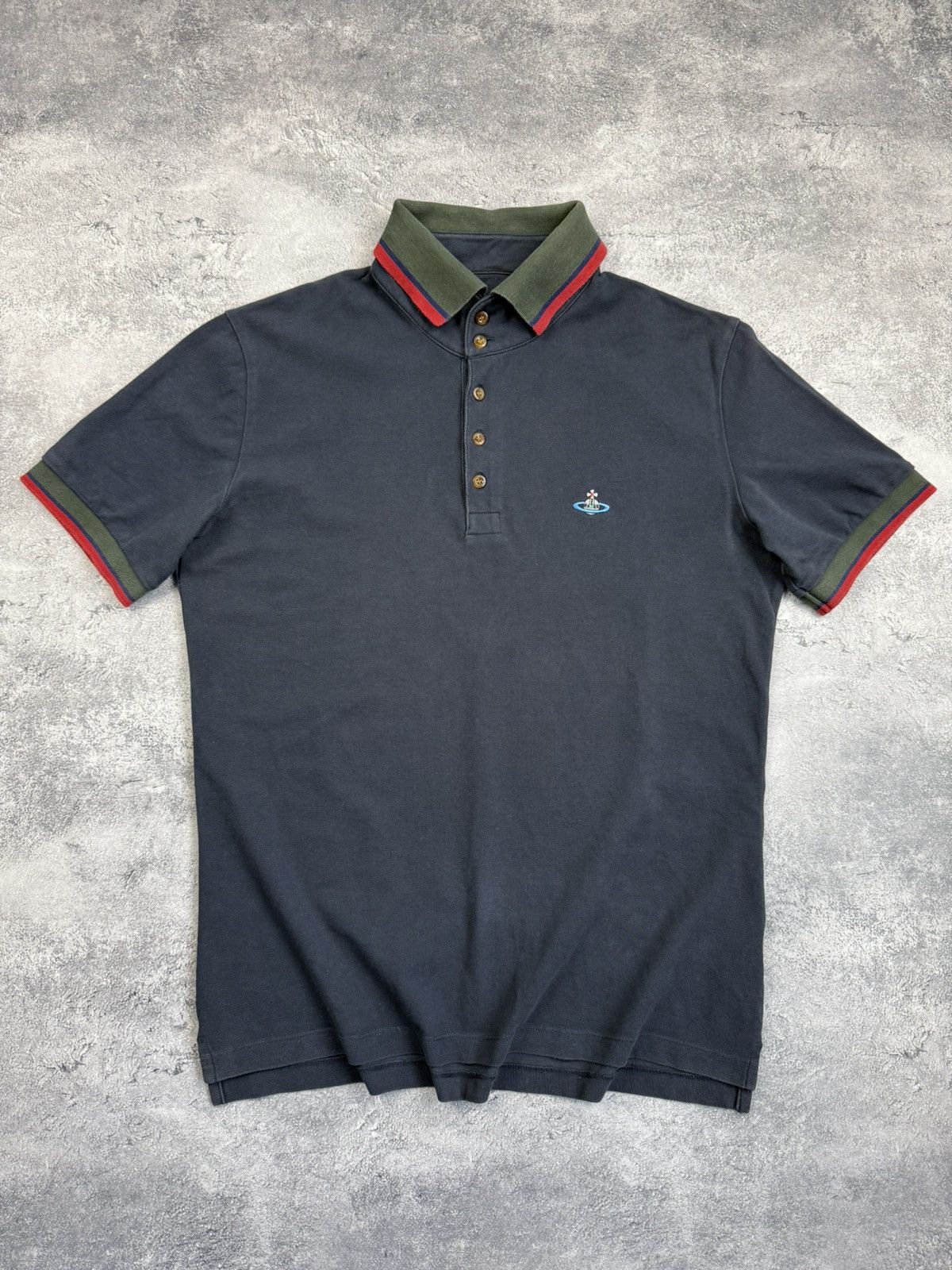Vintage Vivienne Westwood Polo Shirt Luxury Orb Logo Y2K