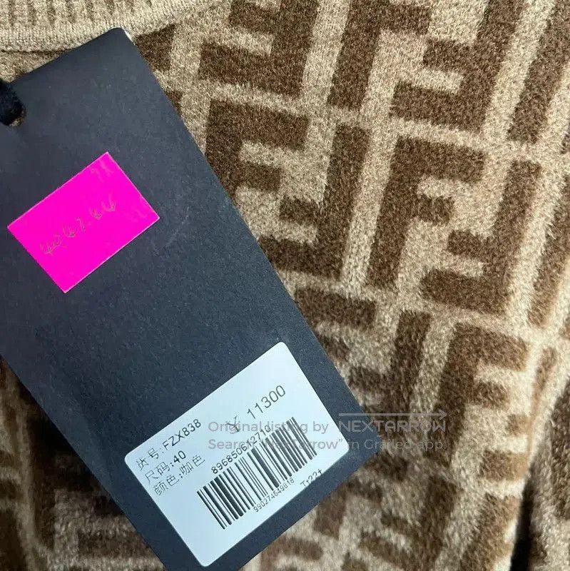 Fendi Fendi Brown Knit Sweater Size S . Size S / US 4 / IT 40 - 4 Thumbnail
