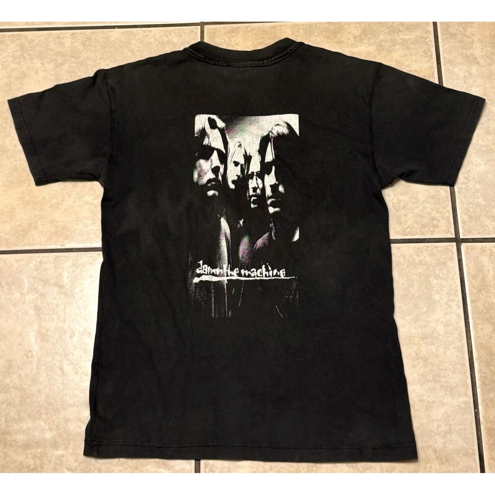 Hanes VINTAGE RARE 90s Damn The Machine Shirt XL Megadeth Metallica Rage Mustaine Poland Shirt Men Black Crew Neck Short Sleeve Hanes Cotton Size US XL / EU 56 / 4 - 2 Thumbnail