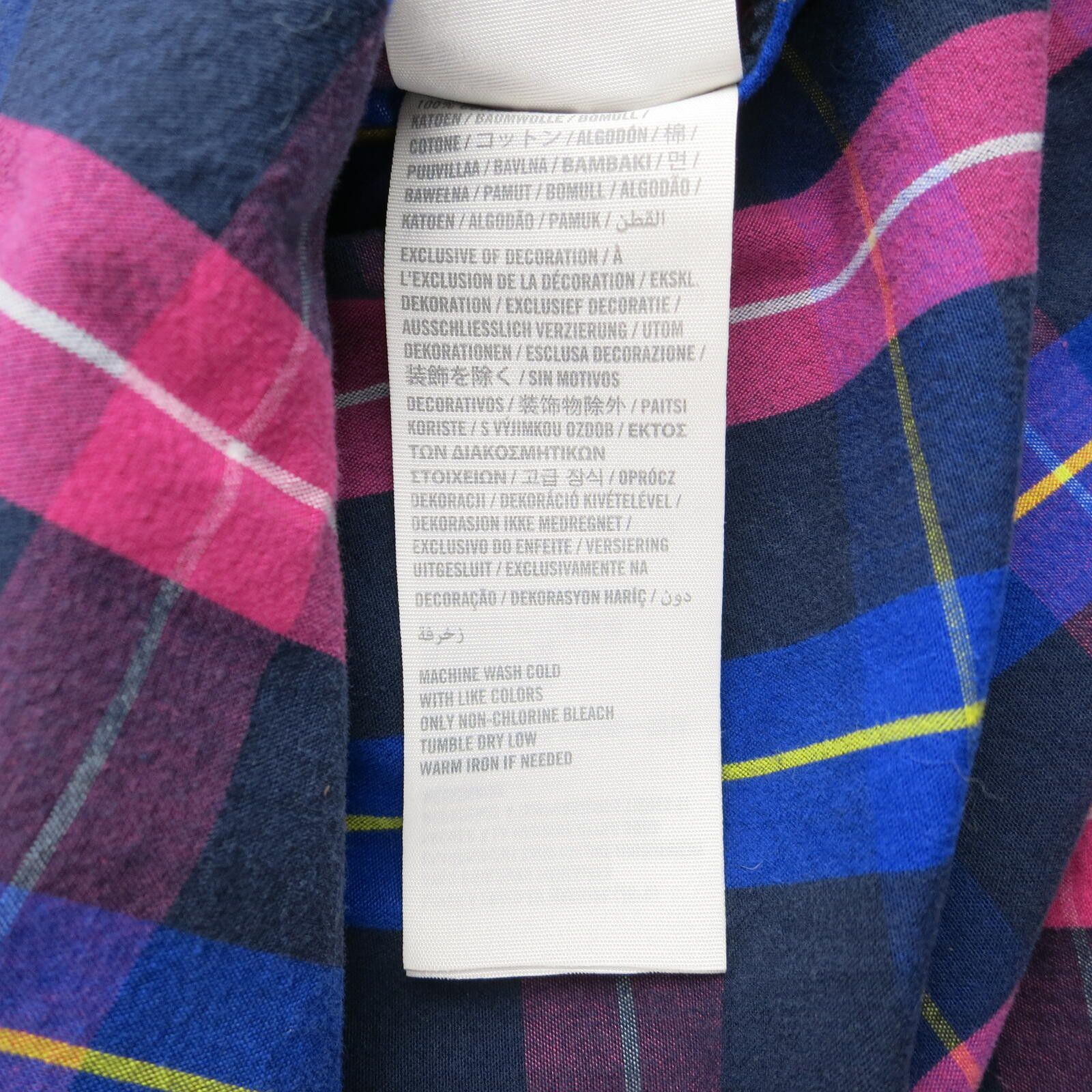 Hollister Hollister Men's Medium Blue and Pink Plaid Button-Up Shirt Size US M / EU 48-50 / 2 - 6 Thumbnail