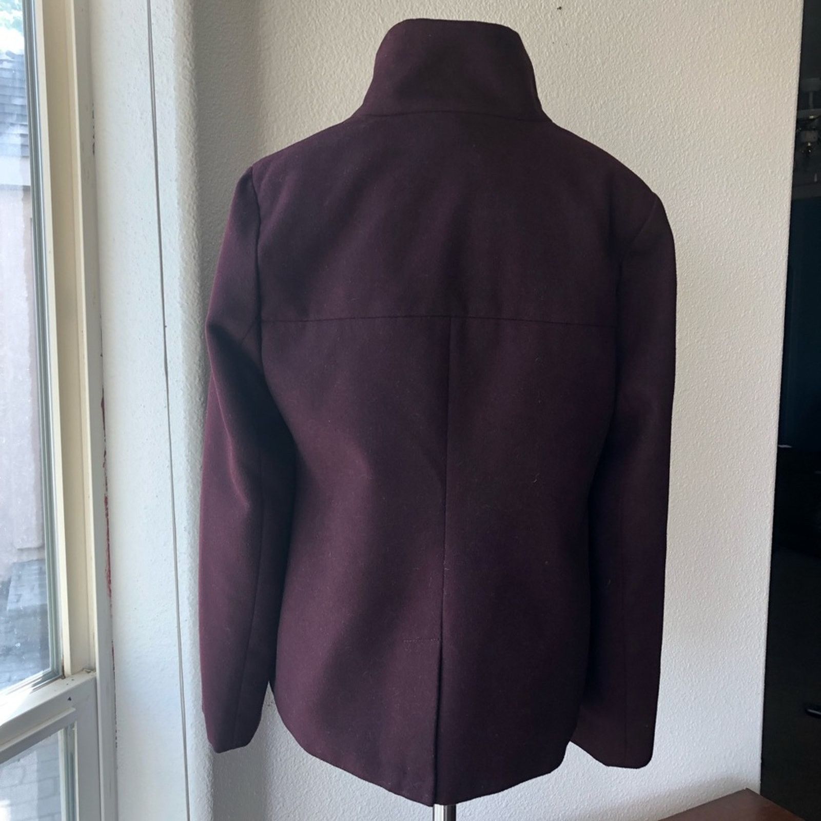 Old Navy Old Navy jacket mock neck semi cropped zip up plum size S Size S / US 4 / IT 40 - 4 Thumbnail