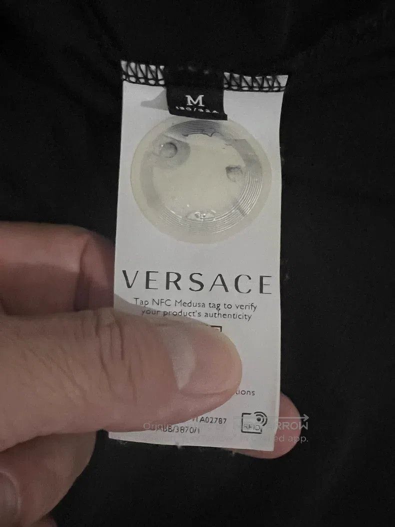 Versace Versace Embroidered logo slim short-sleeved T-shirt Size US M / EU 48-50 / 2 - 3 Thumbnail