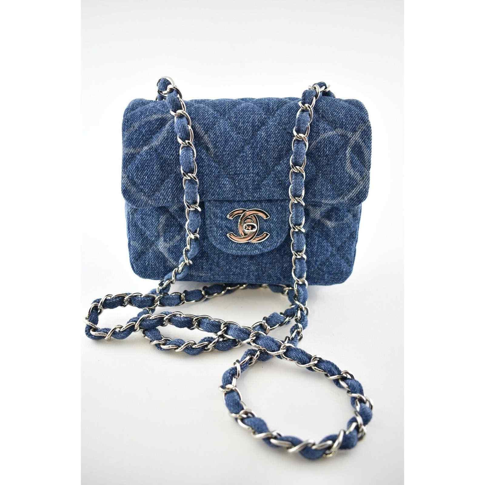 Chanel Chanel Mini Square Quilted Silver Chain Crossbody Bag Size ONE SIZE - 2 Thumbnail