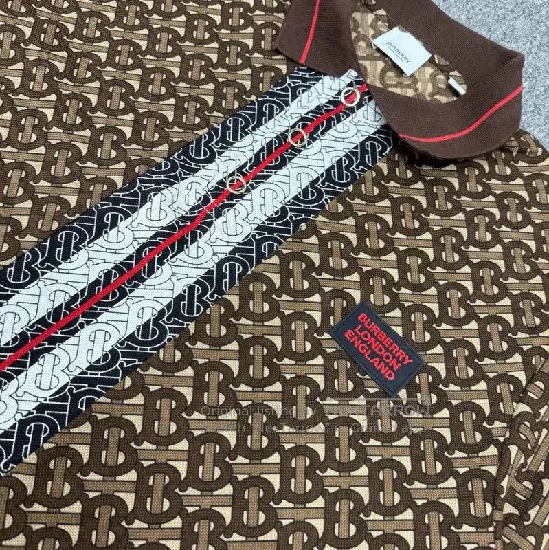 Burberry Burberry Multicolor Cotton Men's Polo Shirt. Size US XL / EU 56 / 4 - 3 Thumbnail