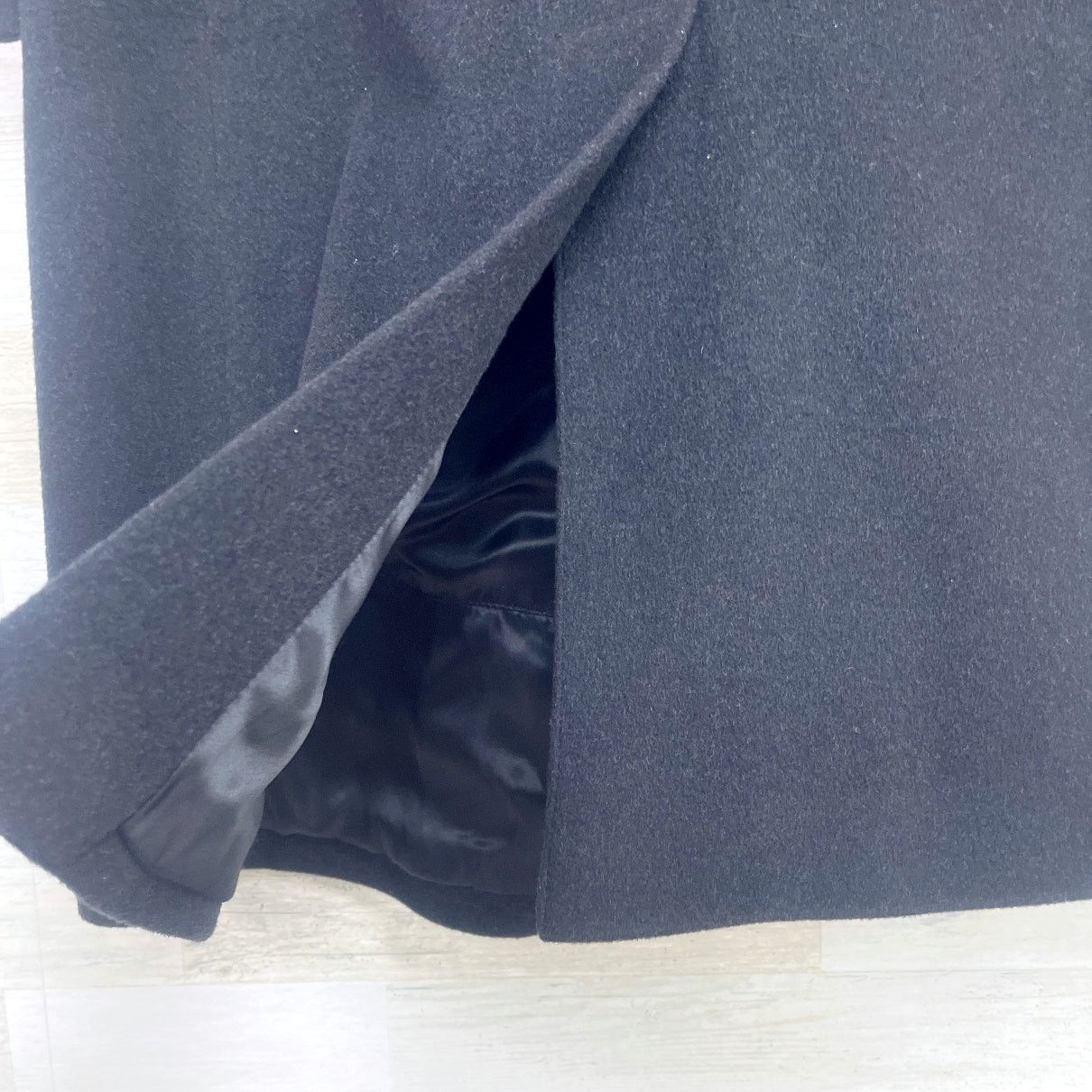 Lauren Ralph Lauren LRL Ralph Lauren Lambswool Cashmere Overcoat Black Mens 44S Size US XL / EU 56 / 4 - 7 Thumbnail