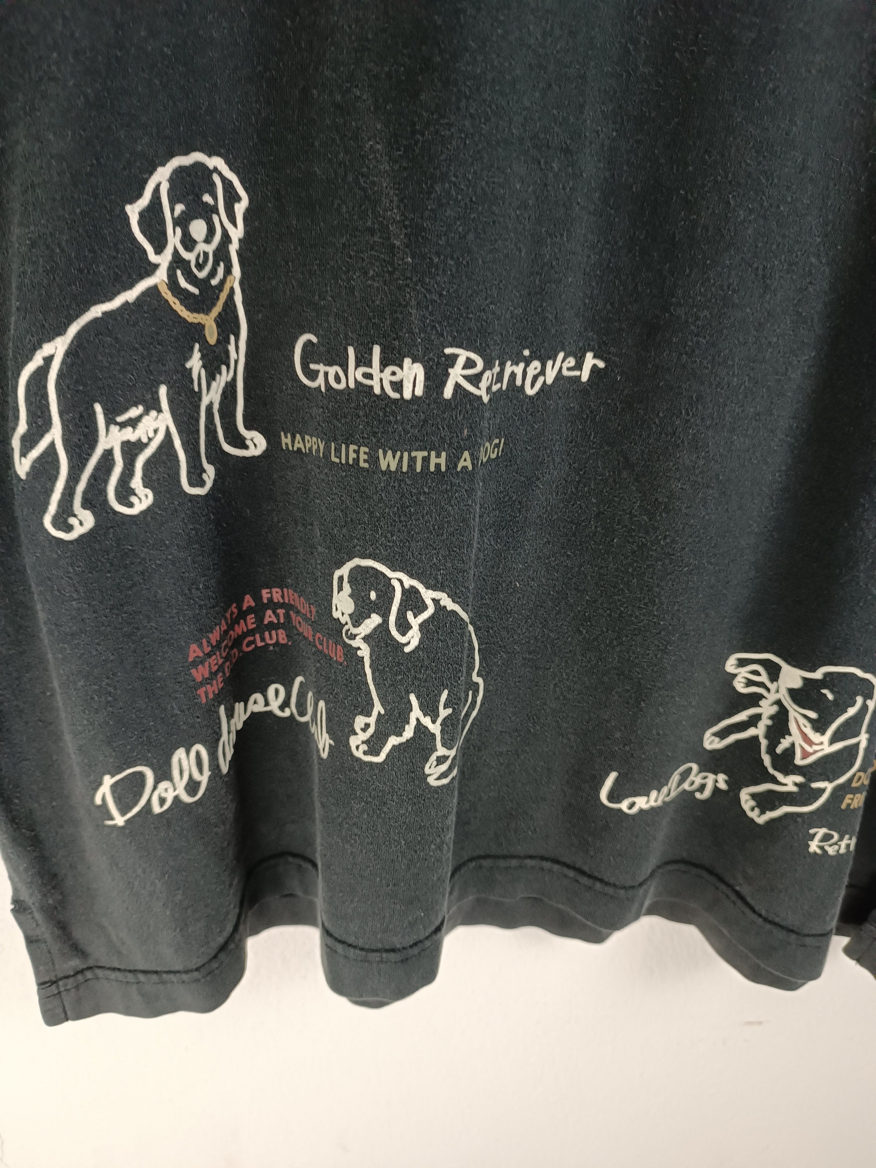 Vintage VINTAGE GOLDEN RETRIEVER FADED DISTRESSED PETS DOG CAT TEE Size US M / EU 48-50 / 2 - 10 Thumbnail